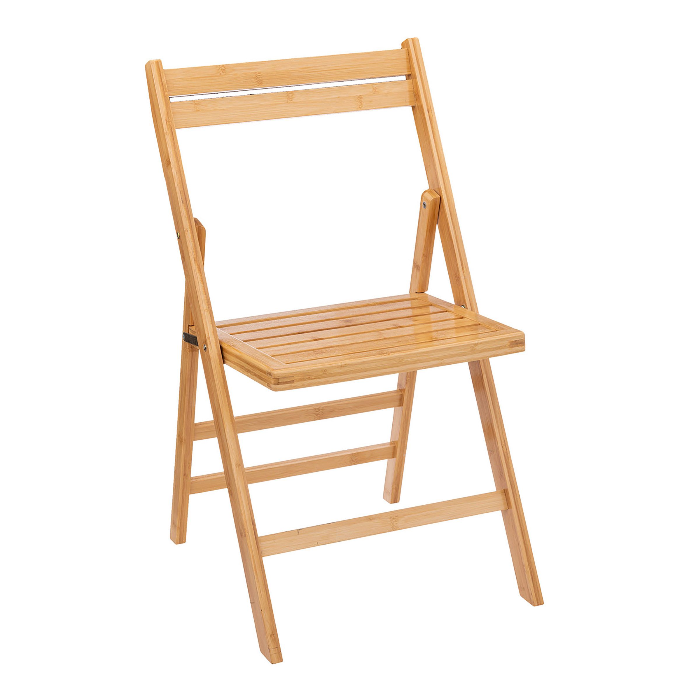 Spetebo Klappstuhl Bambus Klappstuhl natur belastbar bis 120 kg (Anzahl, 1 günstig online kaufen