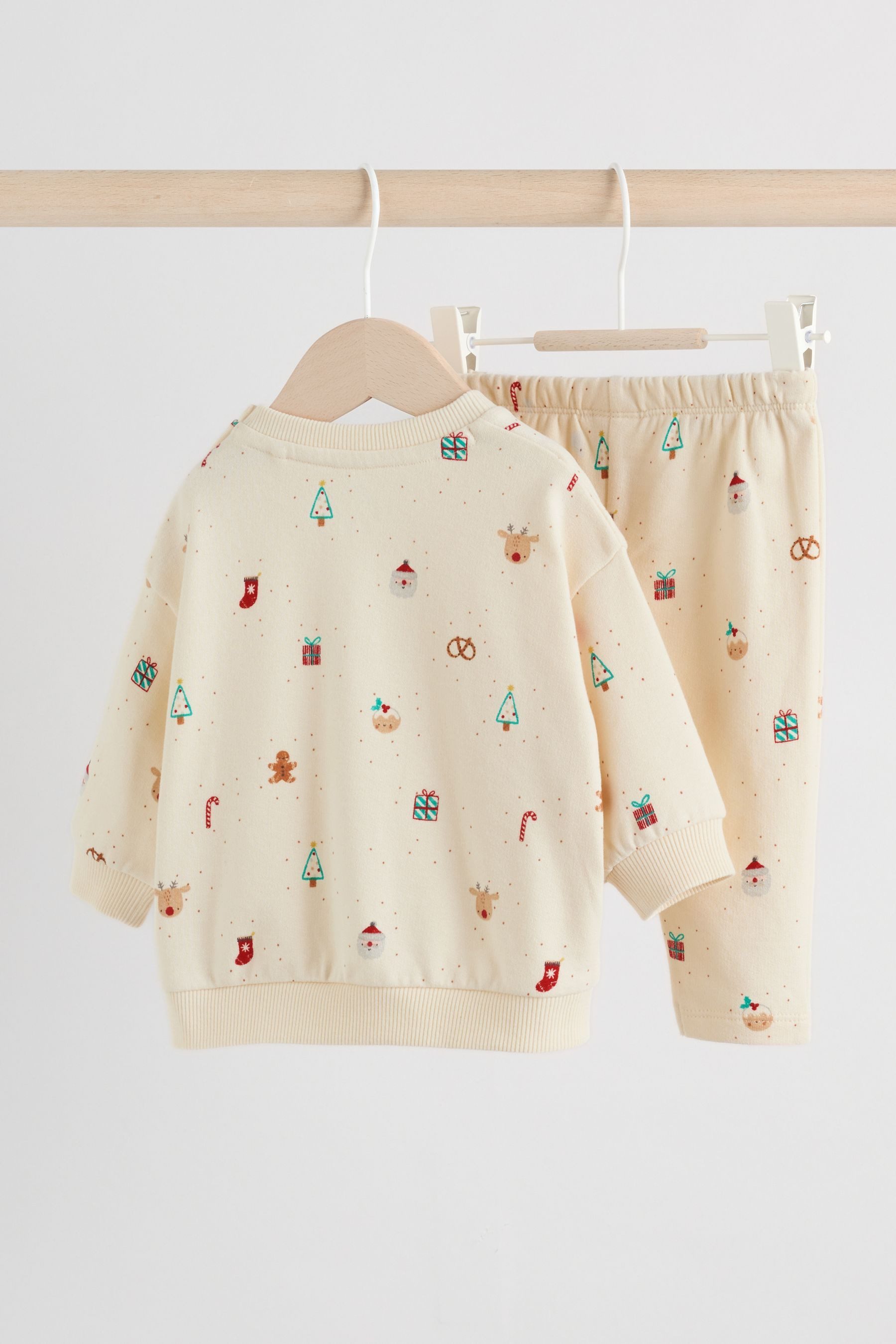 Next Sweatanzug Baby Jogginghose und Sweatshirt, Weihnachten (2-tlg)