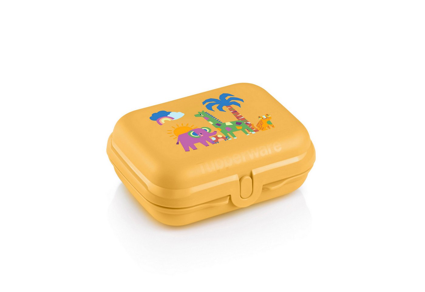 TUPPERWARE Vorratsdose Tupperware kleine Snackbox Safari für Kinder gelb