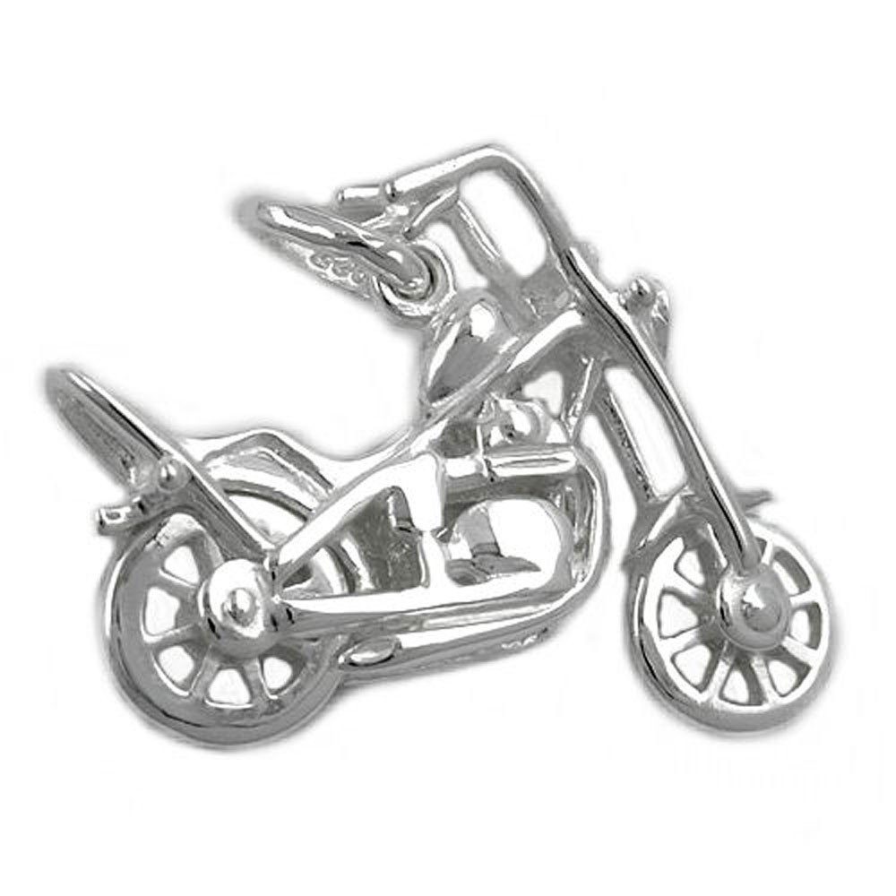 Herren x für und mm Kettenanhänger Damen Shopper unbespielt Schmuckbox, inklusive 25 925 Silber Silberschmuck Kettenanhänger Motorrad 18