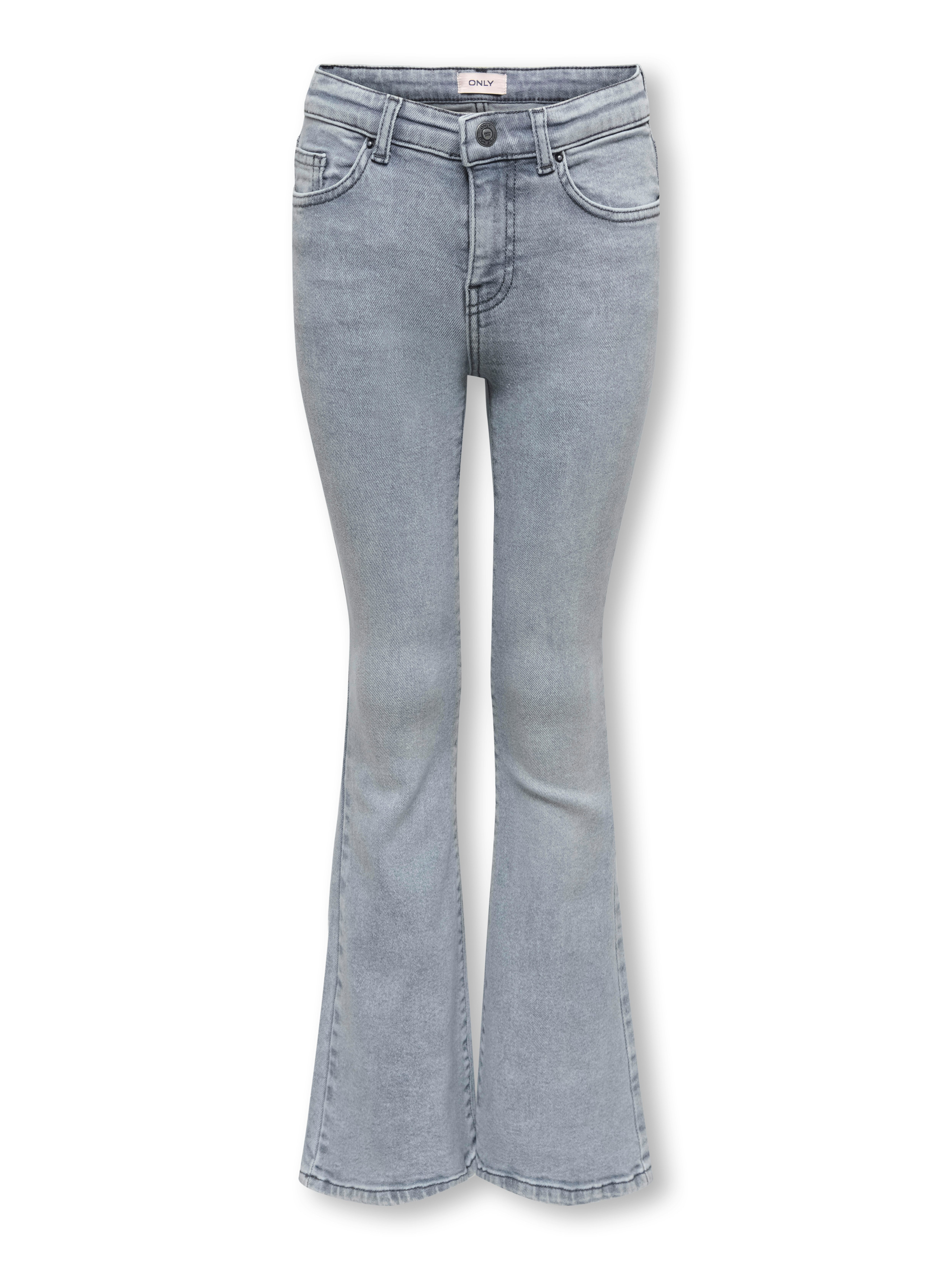 KIDS ONLY Bootcut-Jeans KOGJUICY REG FLARED REA708 DNM NOOS Baumwollmischung, ausgestellt