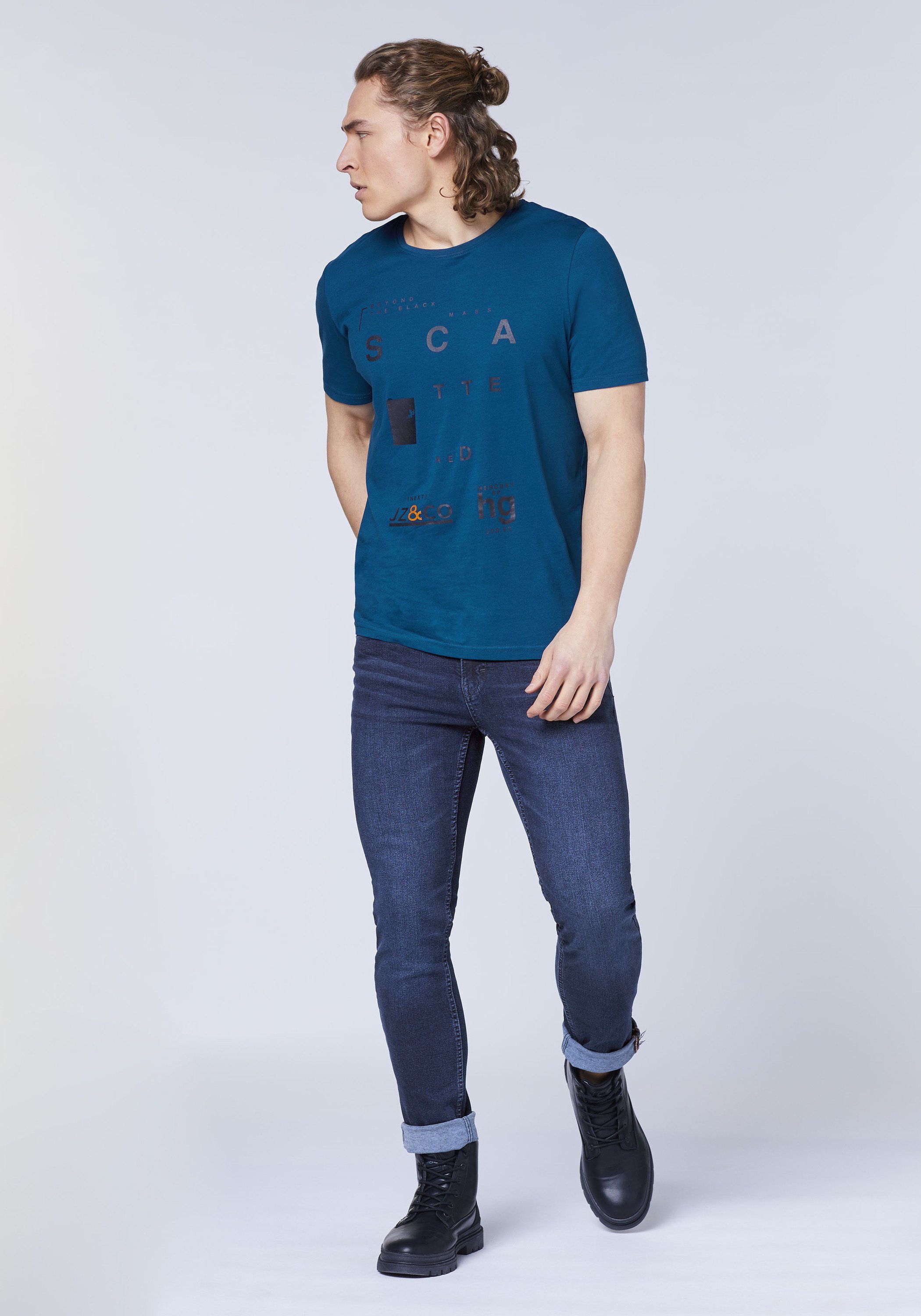 JZ & Co Slim-fit-Jeans mit Used-Effekten 48 Dark Blue
