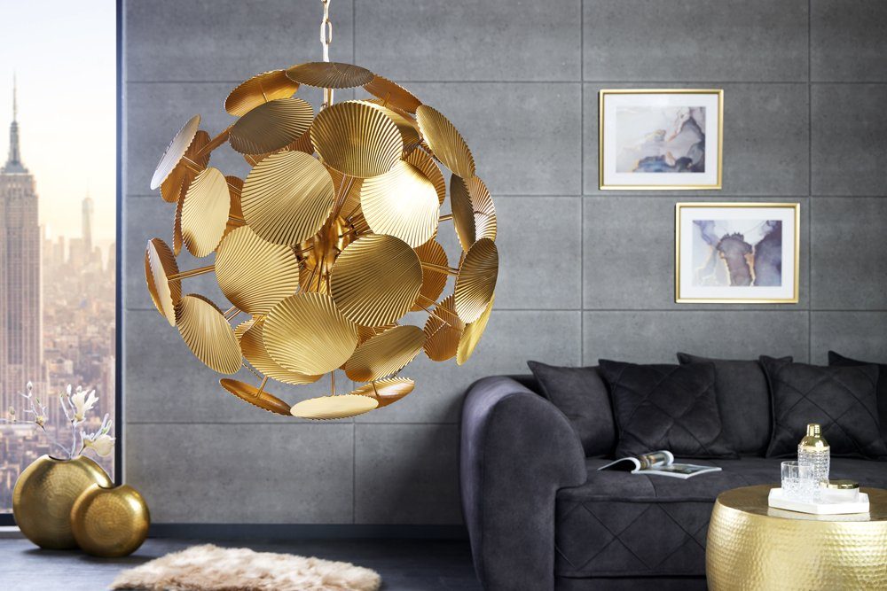 riess-ambiente Hängeleuchte INFINITY HOME 65cm gold, ohne Leuchtmittel, Wohnzimmer · Metall · Esszimmer · Pendel · Modern
