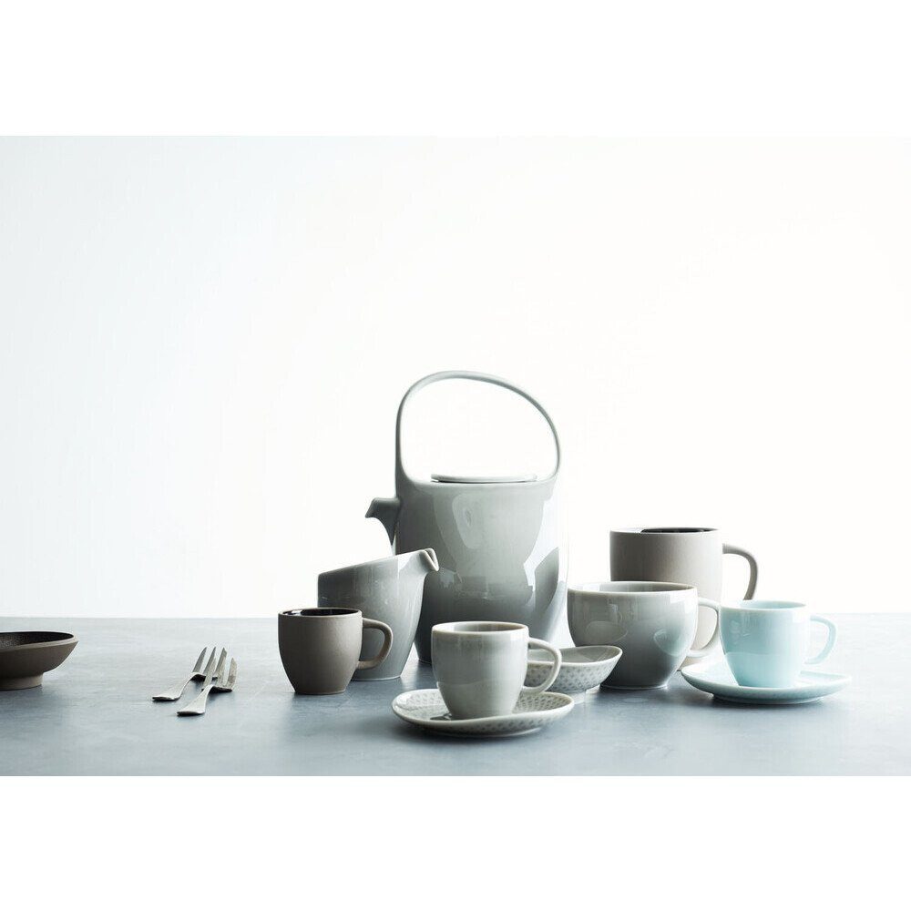 Rosenthal Teller-Set Teller-Set 18-tlg. Junto Opal Green, Porzellan, Kombiservice, Geschirrset, Tafelservice, für 6 Personen