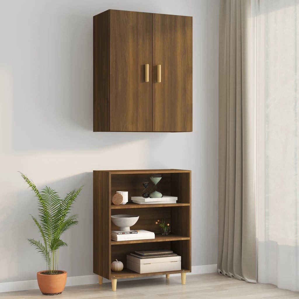 vidaXL Hängeschrank Hängeschrank Braun Eichen-Optik 69,5x34x90 günstig online kaufen