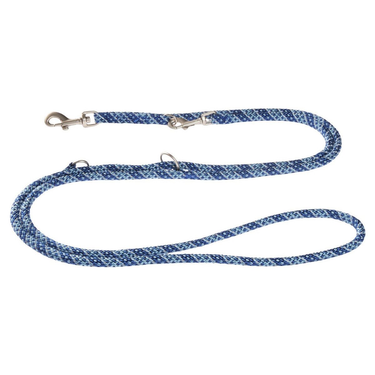 Wolters Hundeleine Führleine Everest reflektierend dunkelblau/hellblau