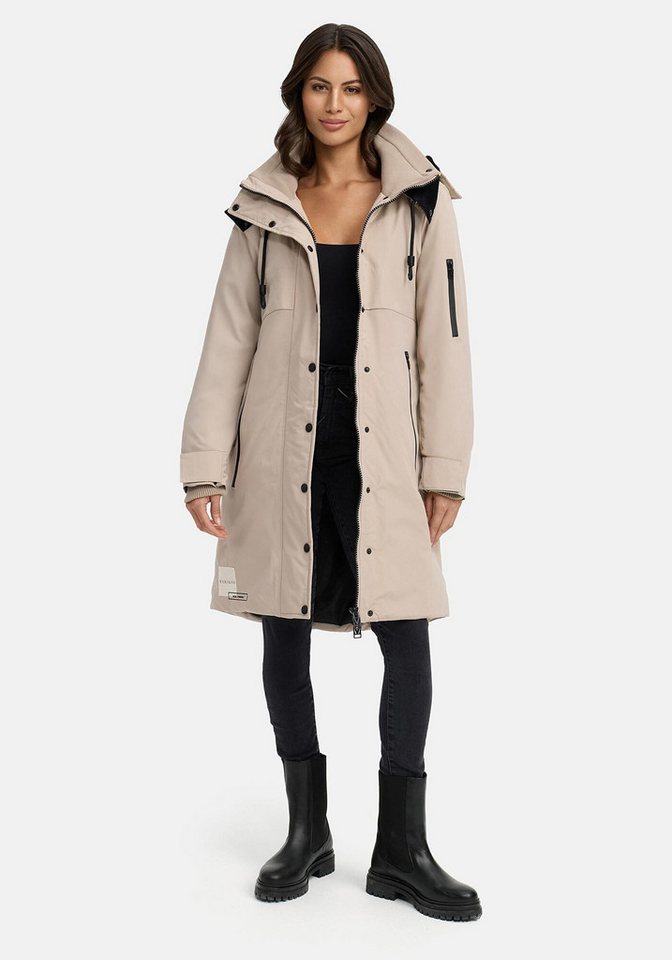 Marikoo Winterjacke Anoukaa langer Parka mit abnehmbarer Kapuze