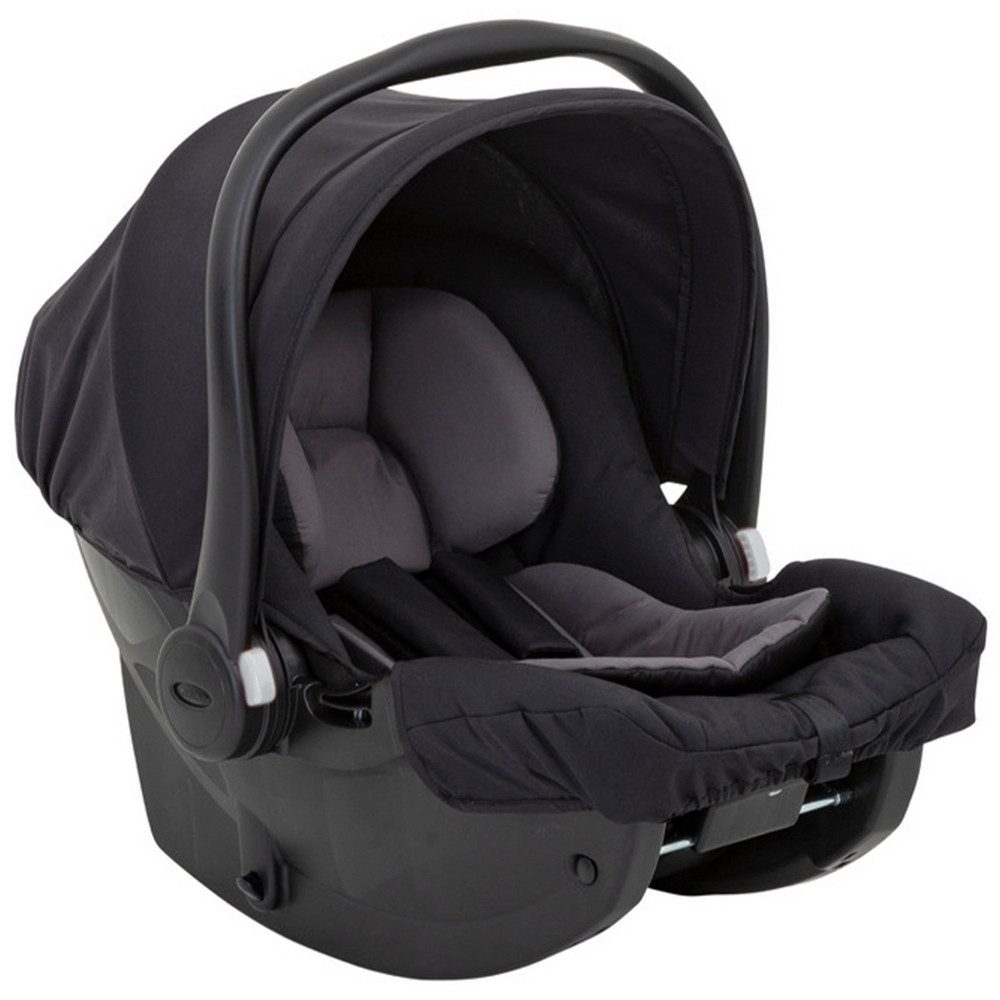 Graco Babyschale SnugEssentials i-Size - Midnight Black, Baby Autositz Gruppe 0+ ab Geburt - 13 kg (40 cm - 75 cm)