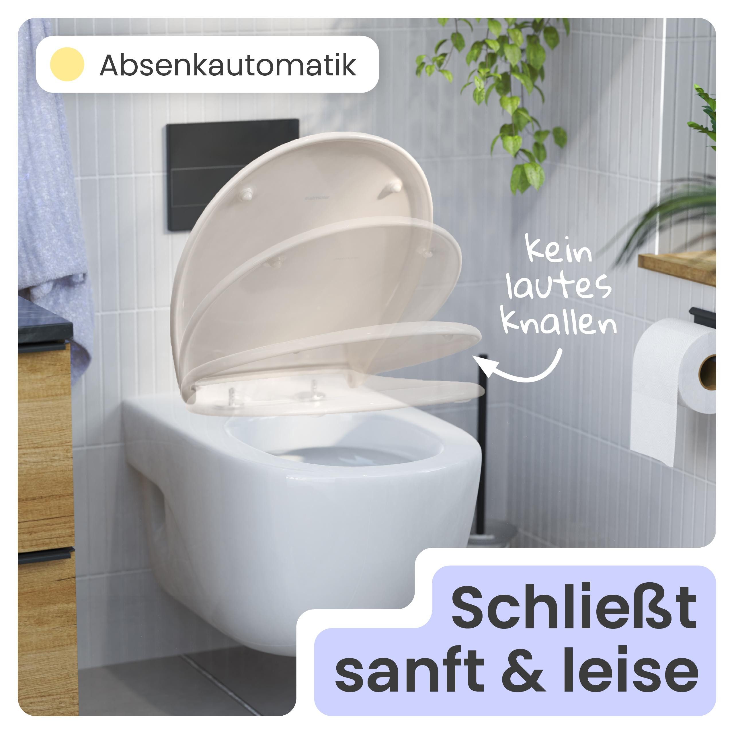 instmaier WC-Sitz Alma, Made in Germany, bakterienabweisendes Duroplast, bis 250kg