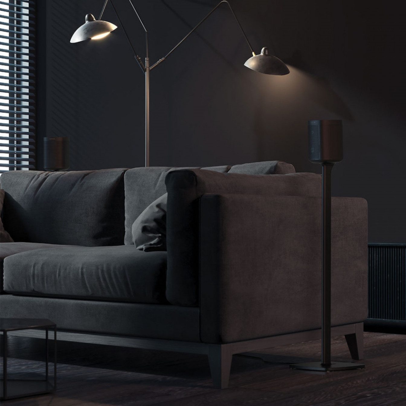 Flexson Soundbar-Standfuß Flexson One/One SL/Play Standfuß Paar FLXS1FS2021EU Schwarz, (bis 0 Zoll, Speziell designed für Sonos One/One SL/Play 1) – Bild 2 von 2