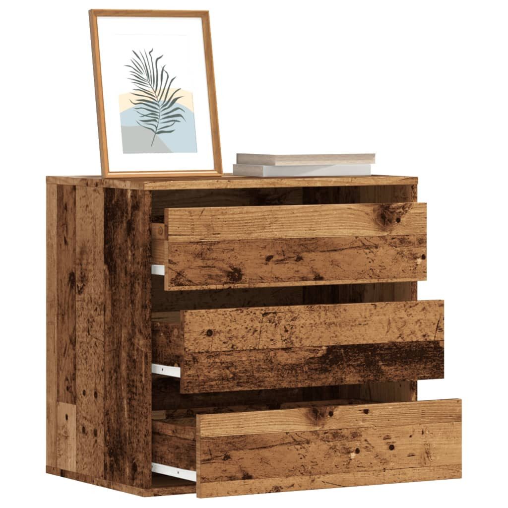 vidaXL Kommode 60 x 41 x 58 cm Kommode Sideboard Schubladenschrank Altholz-Optik 60x4