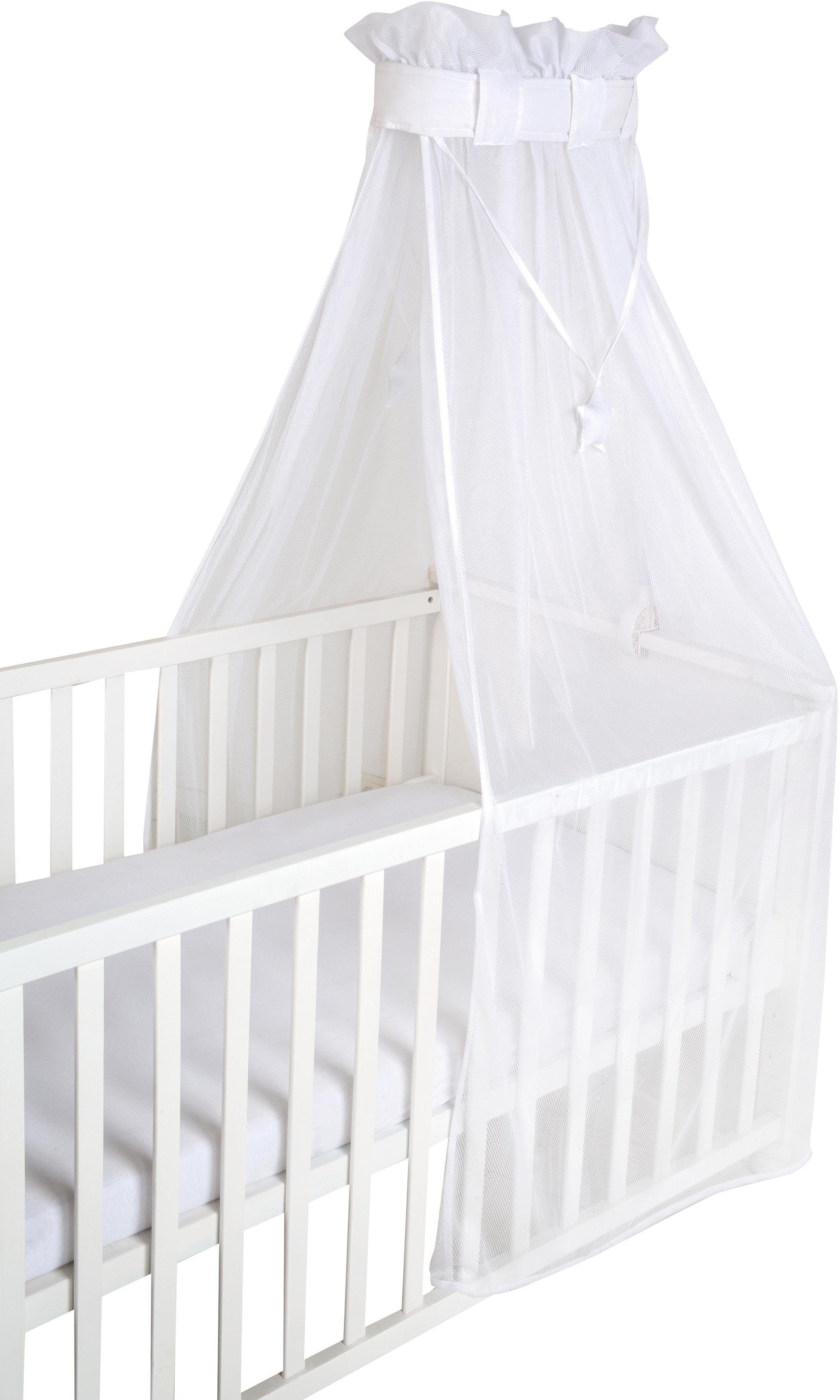 Betthimmel Air safe asleep® uni, weiß, mesh