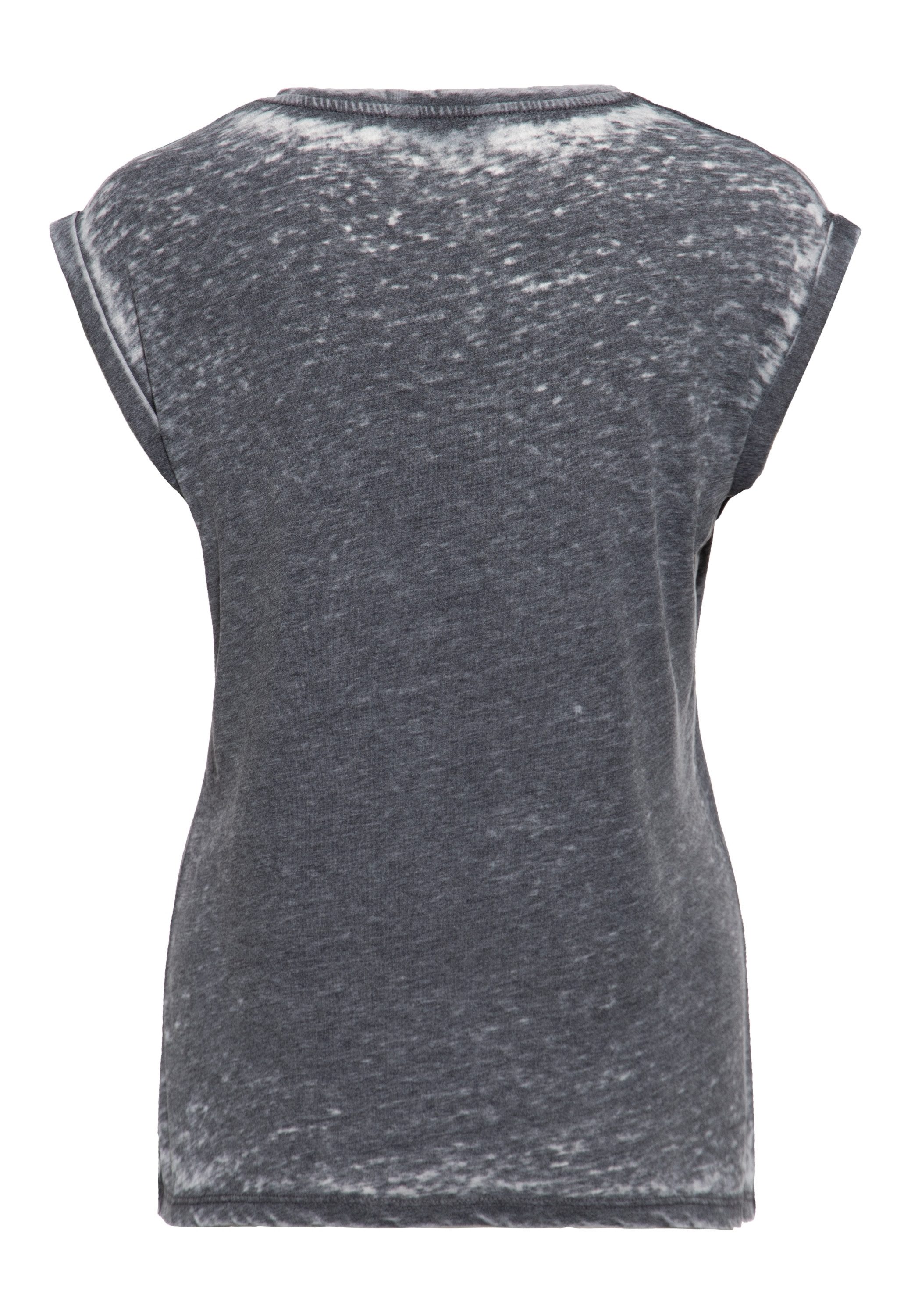 QueenKerosin Print-Shirt Riding Association (1-tlg) Enzym Wash