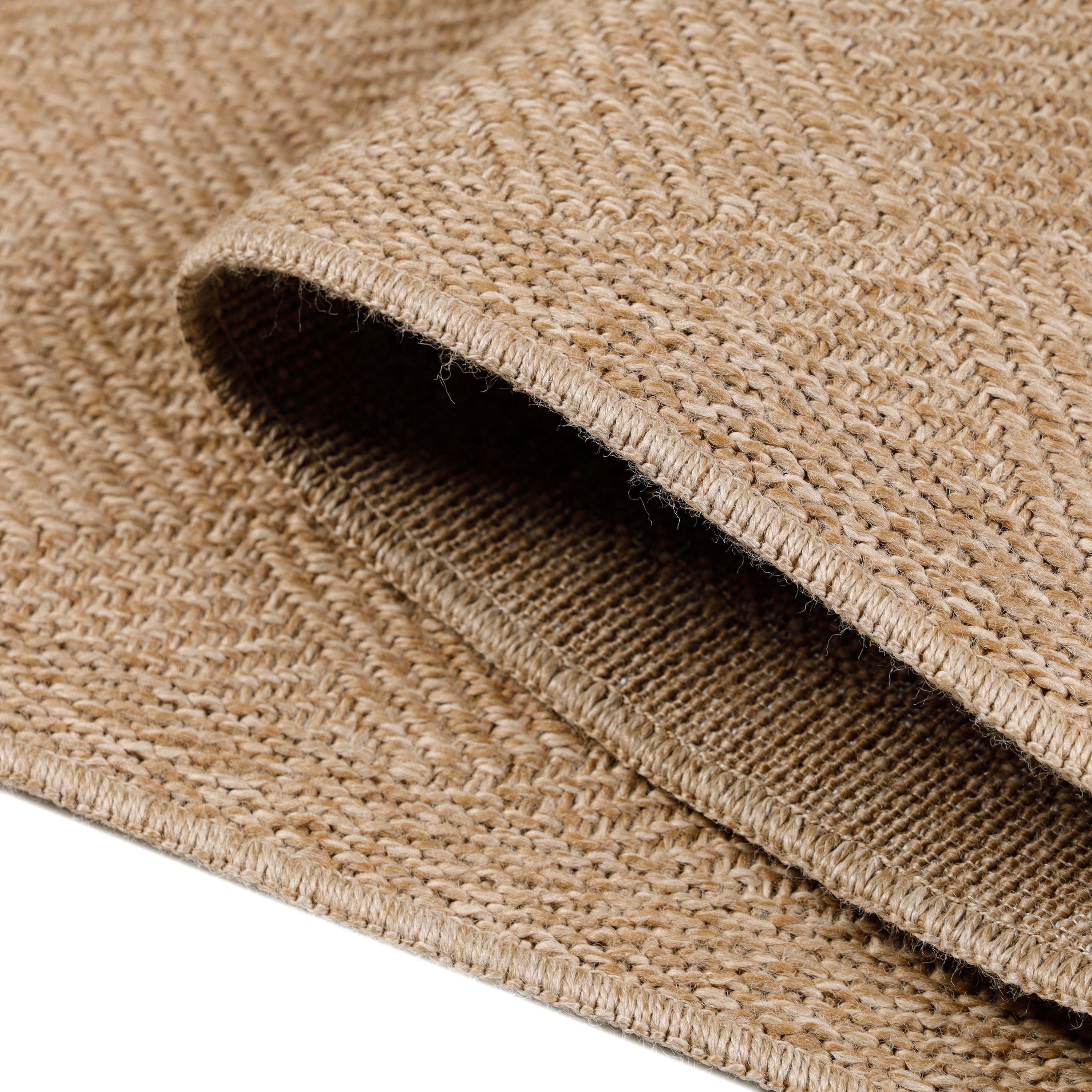 SIMPEX24 Outdoorteppich Vintage Design, Läufer, Höhe: 5 mm, Outdoor Teppich Vintage Design Natur Optik für Küche Balkon Terrasse