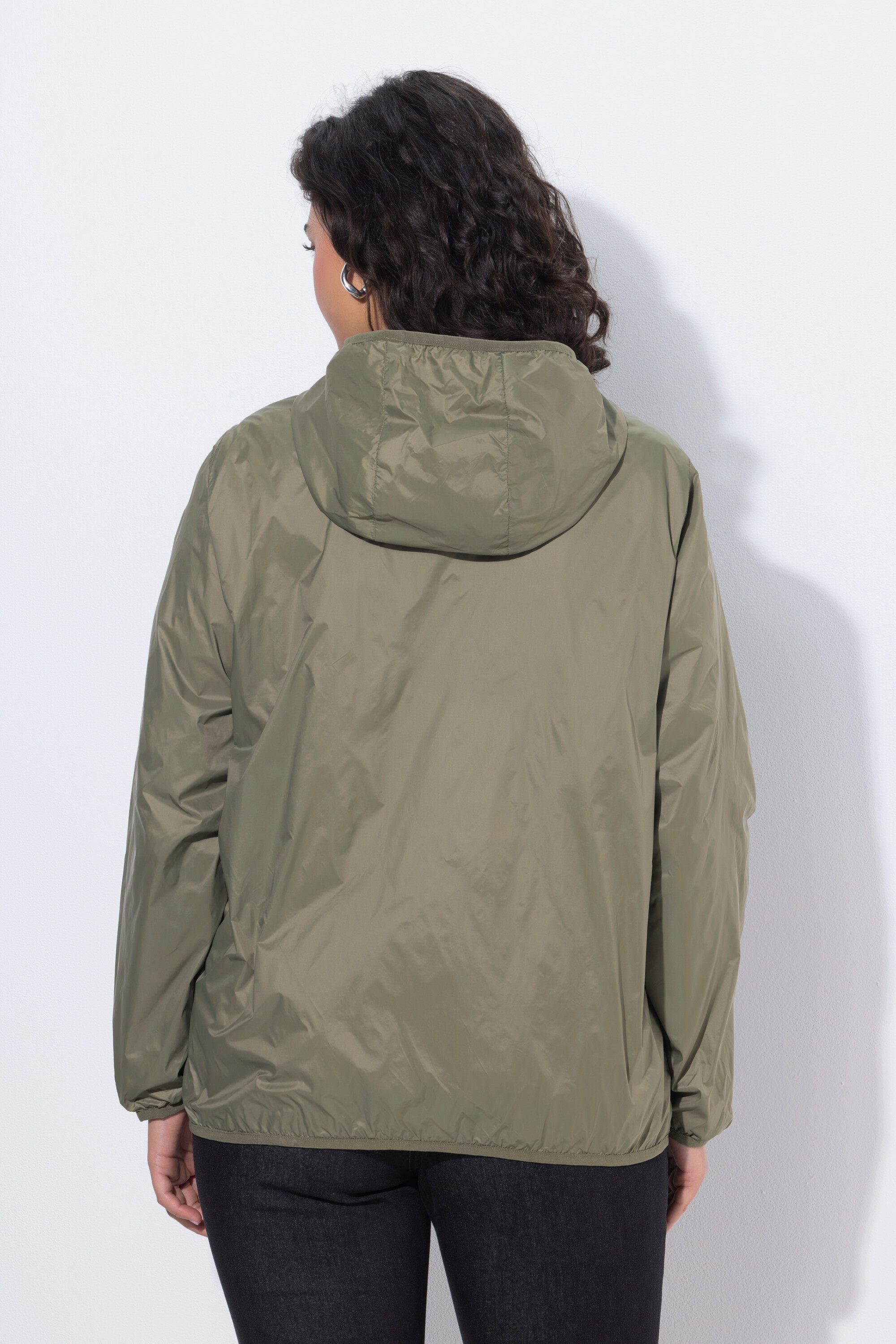 Ulla Popken Outdoorjacke HYPRAR Wendejacke wasserabweisend Kapuze