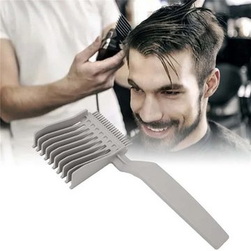 FIDDY Haarkamm 2 Stück Schwarze Grau Flacher Haarkamm Für Männer Frisuren Hause Salon, (2 tlg)