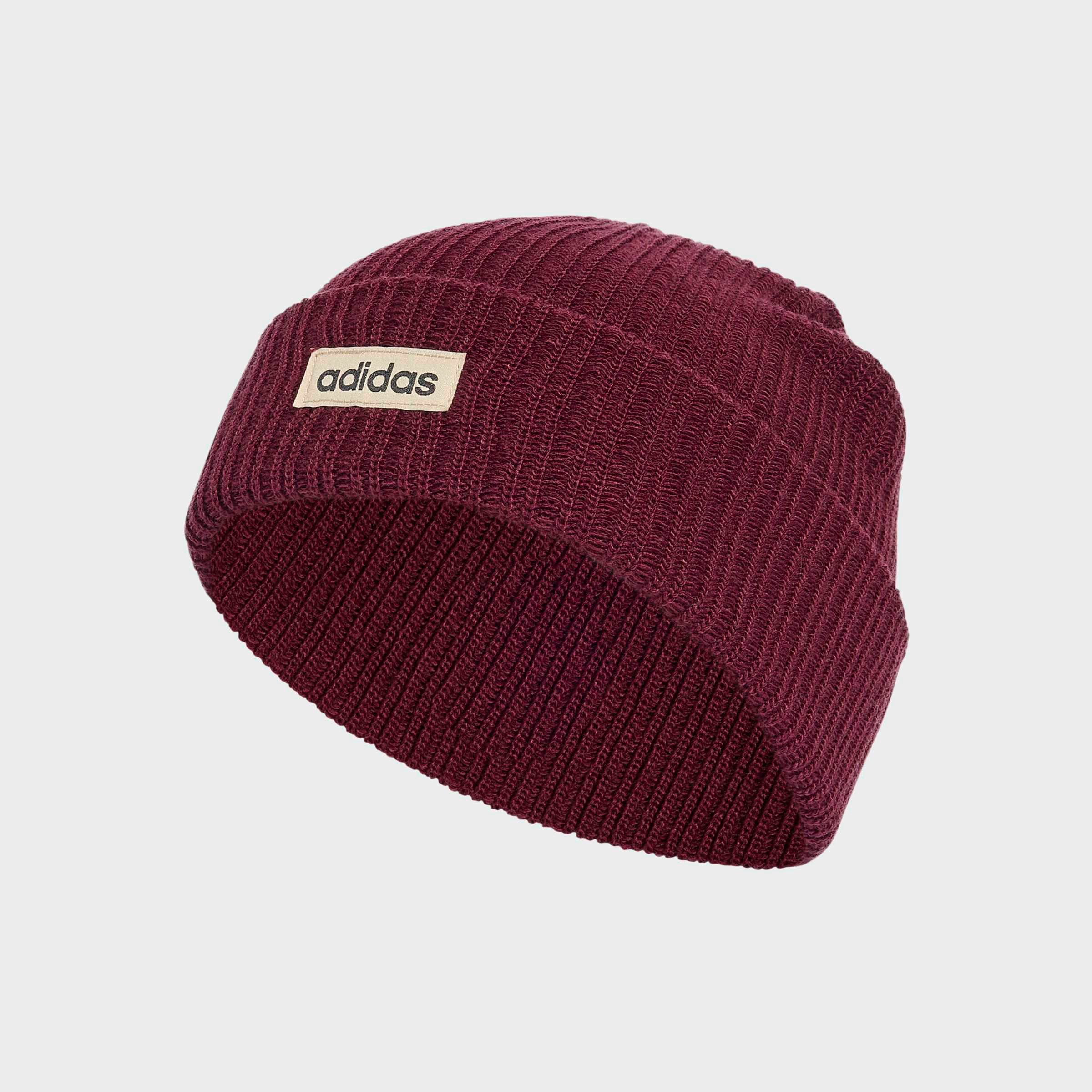 adidas Sportswear Beanie LINEAR BEANIE, BÜNDCHEN mit umgeschlagenem Bündchen, schlichtes Design, zeitlose Silhouette