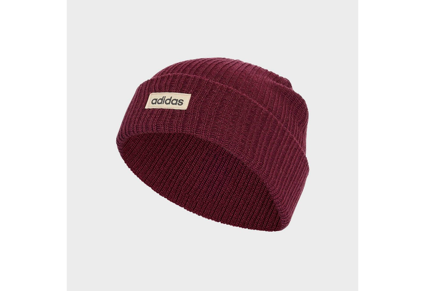 adidas Sportswear Beanie LINEAR BEANIE, BÜNDCHEN mit umgeschlagenem Bündchen, schlichtes Design, zeitlose Silhouette