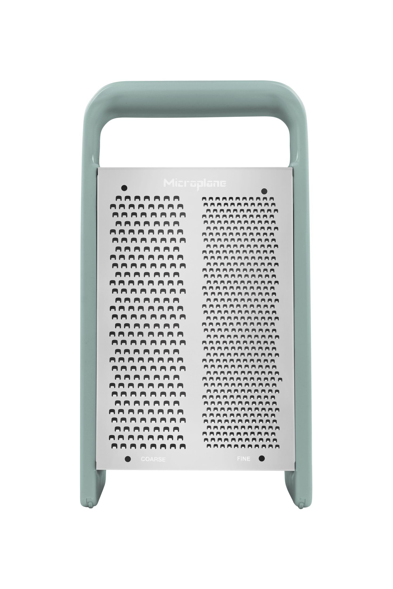 Microplane Küchenreibe Box Grater / Vierkantreibe PureCut – 5-in-1 – Eucalyptus Green 34742