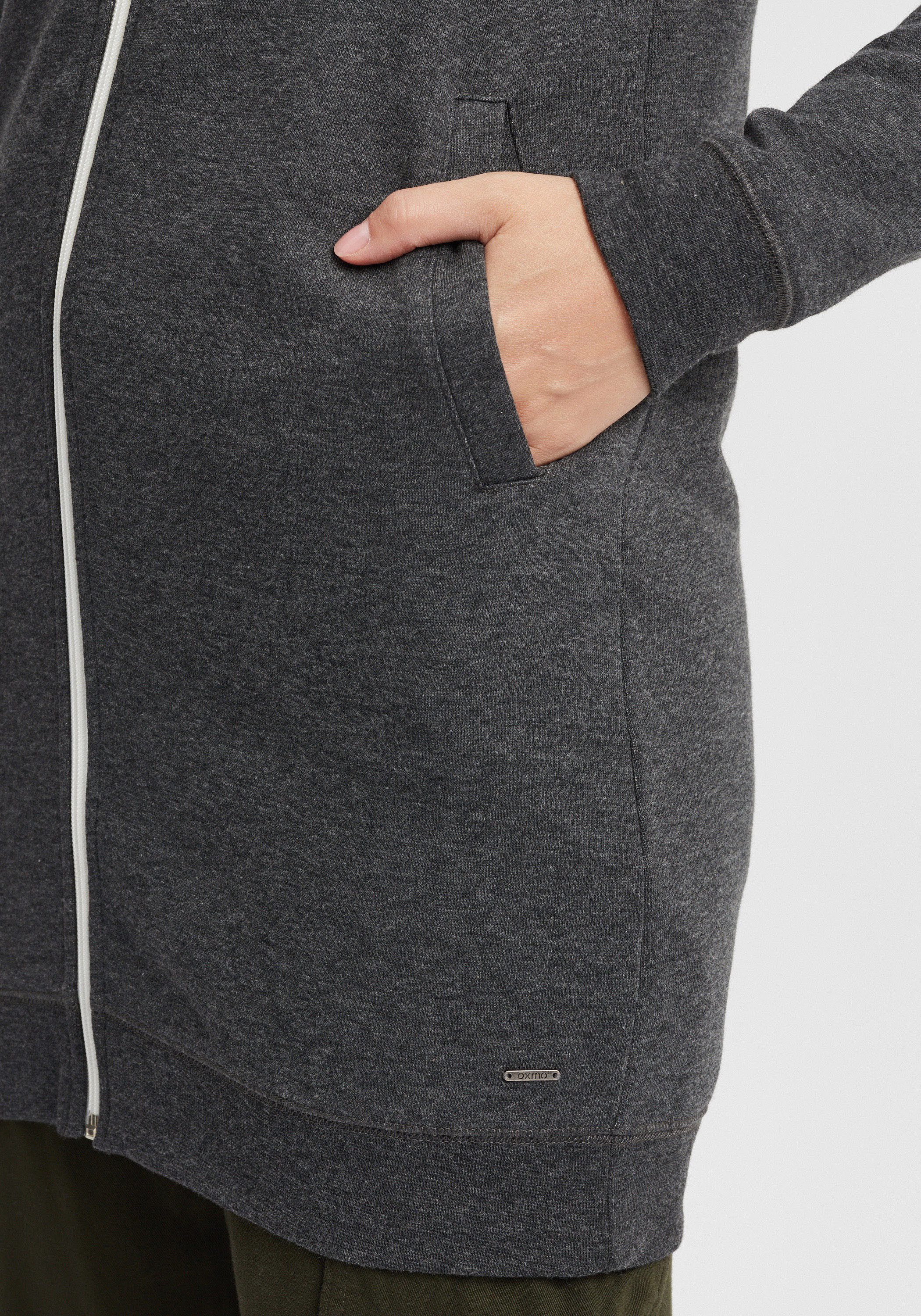 OXMO Kapuzensweatjacke OXOlinda Kapuzenpullover mit weicher Fleece-Innenseite – Bild 5 von 5