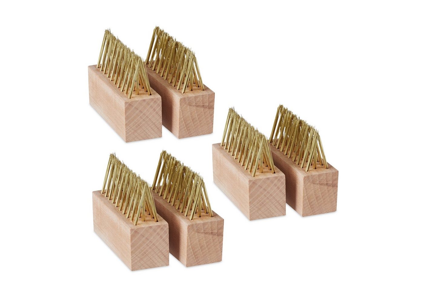 relaxdays Fugenkratzer Fugenbürste Unkraut 6er Set, (6-tlg)