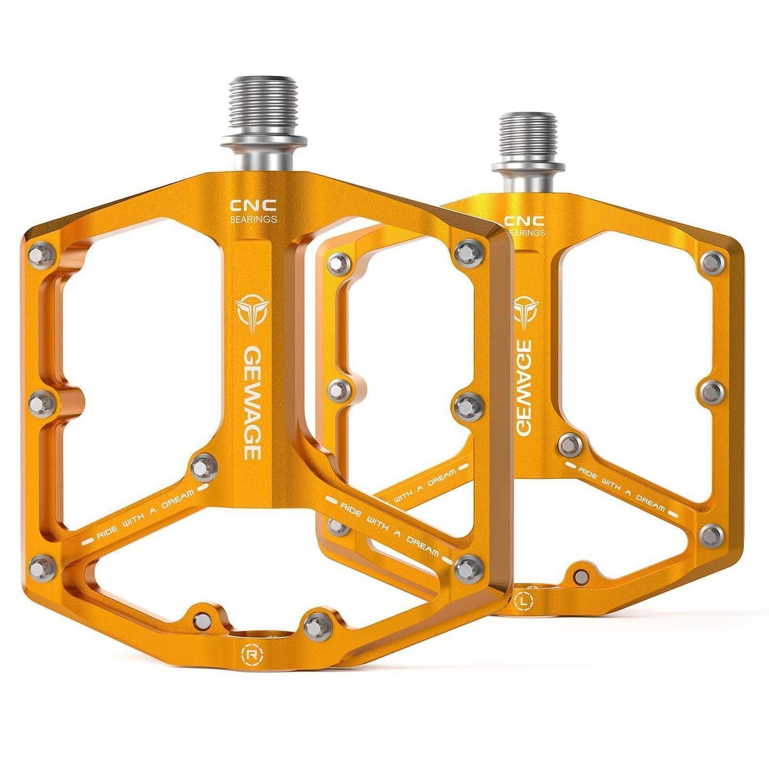 LuxusKollektion Plattformpedale Rennrad/MTB Pedale 3 Lager Gold