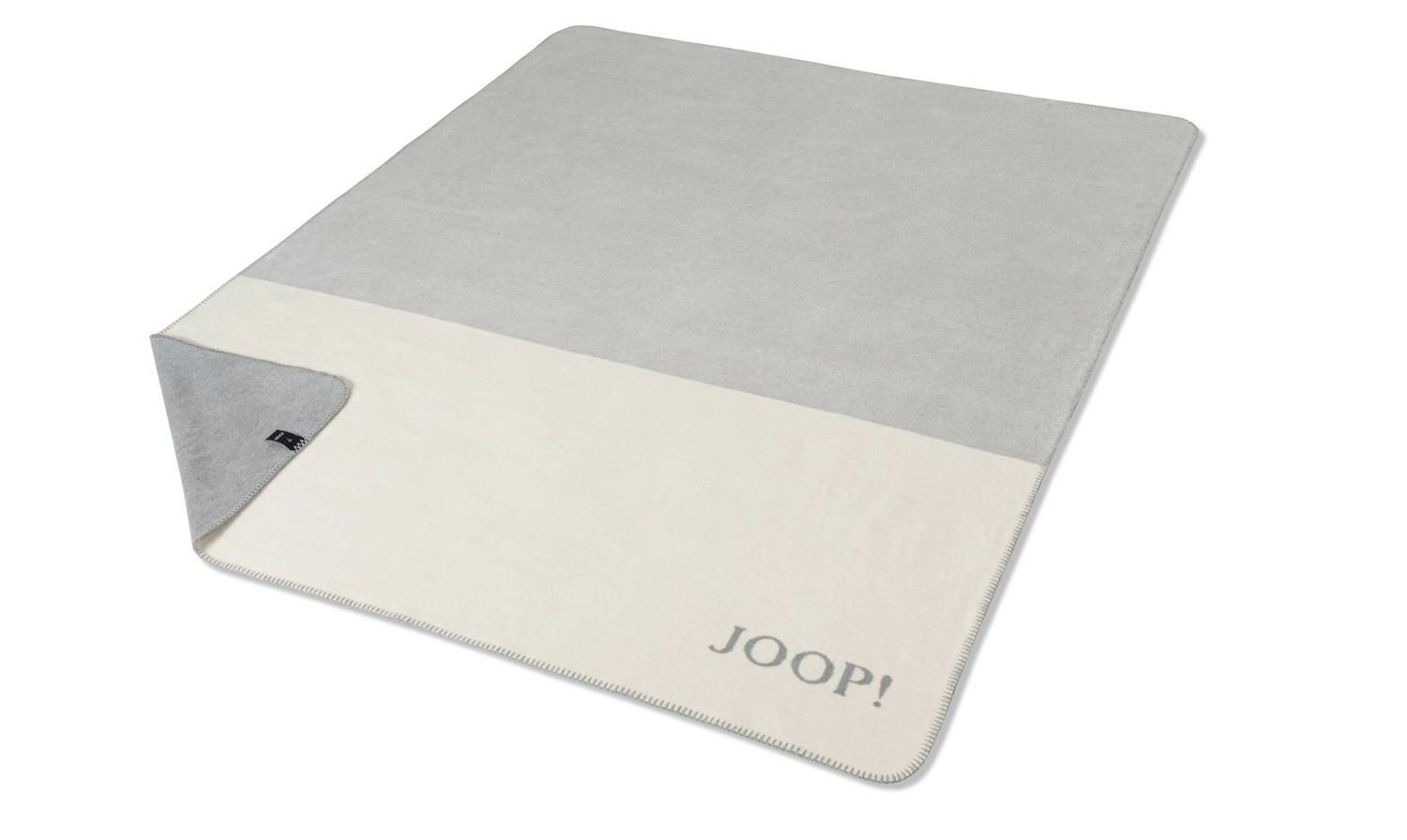 Wohndecke JOOP! Wohndecke Cornflower Charm oder Spirit Kollektion 2025, JOOP!, Zierstich, JOOP! Logo