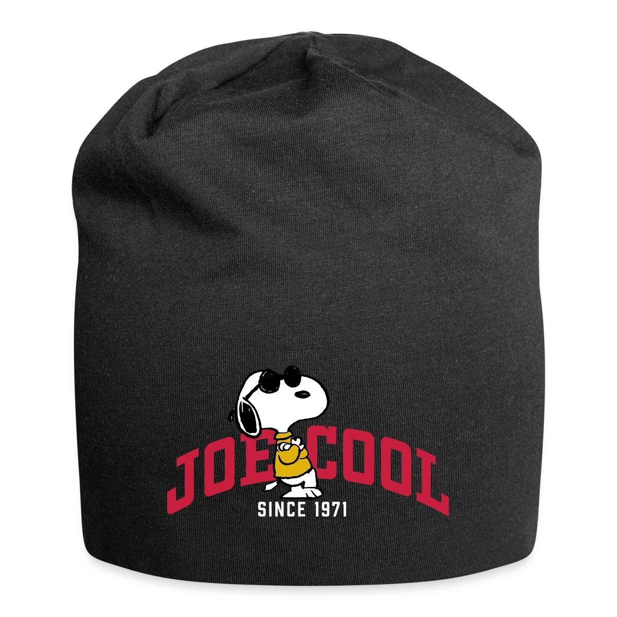 Spreadshirt Beanie Peanuts Snoopy Joe Cool Sonnenbrille Jersey-Beanie (1-St)