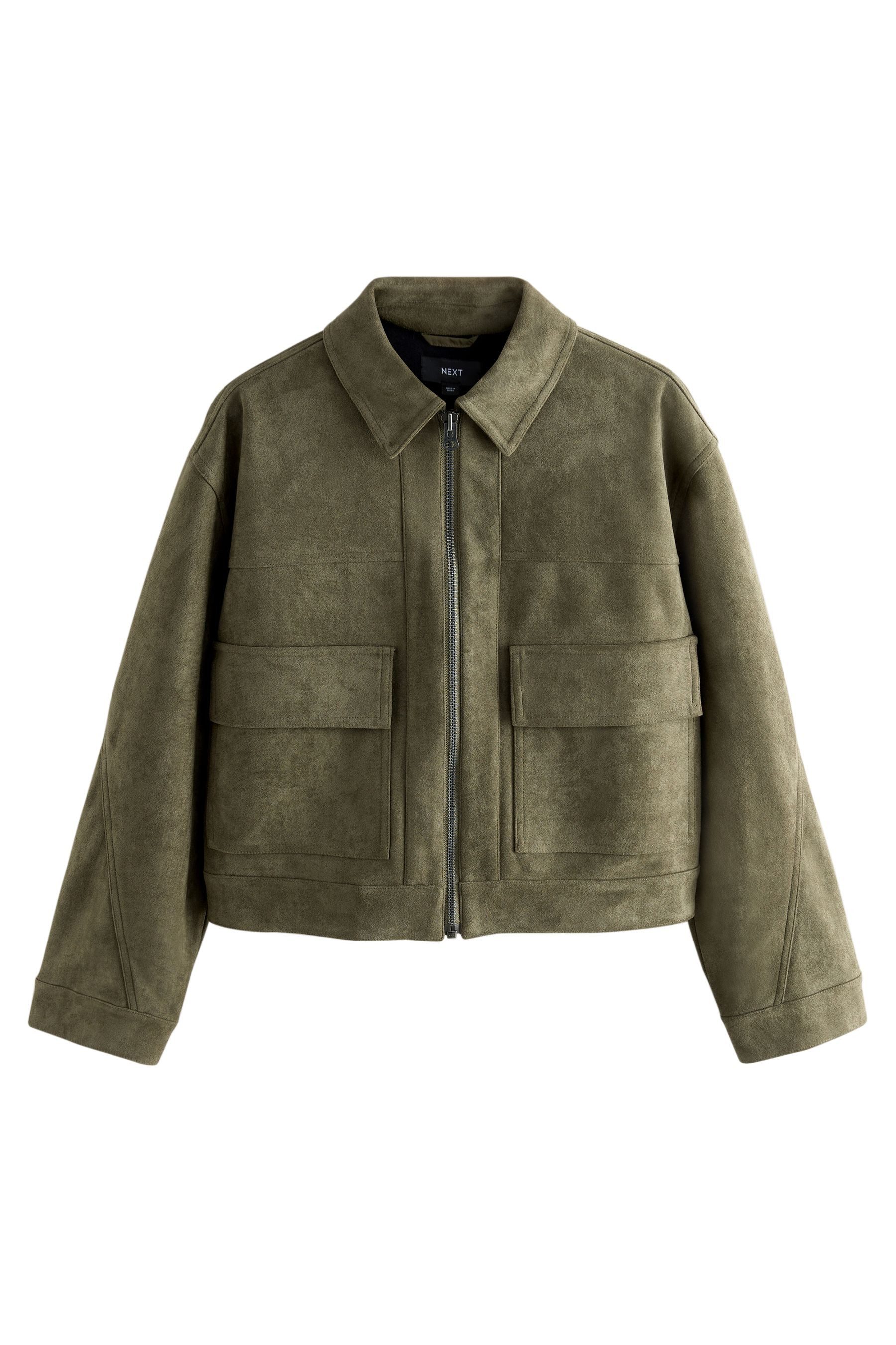 Next Lederimitatjacke Hemdjacke mit Reißverschluss aus günstig online kaufen