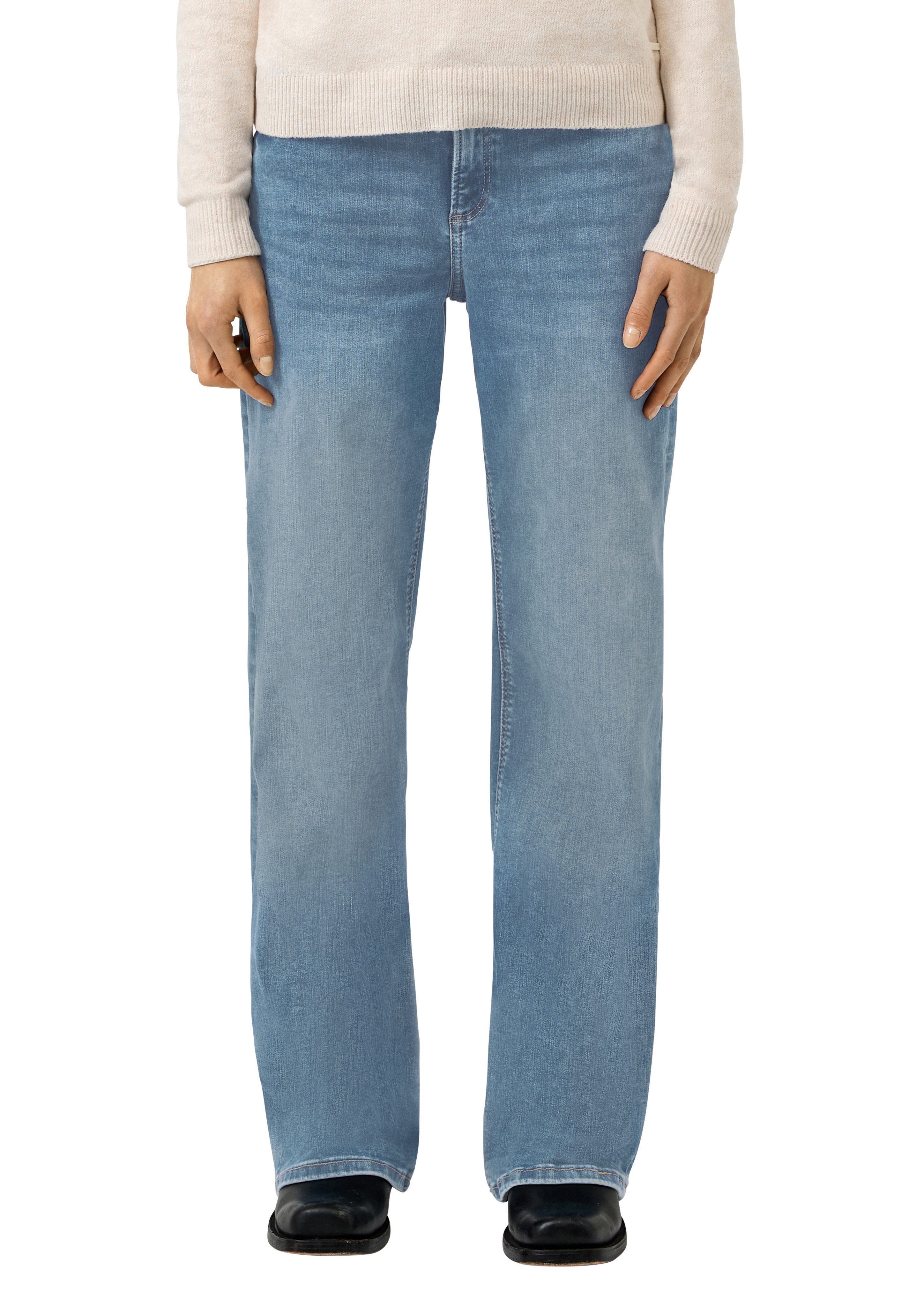 QS Stretch-Jeans CATIE Wide Leg 5-Pocket-Form
