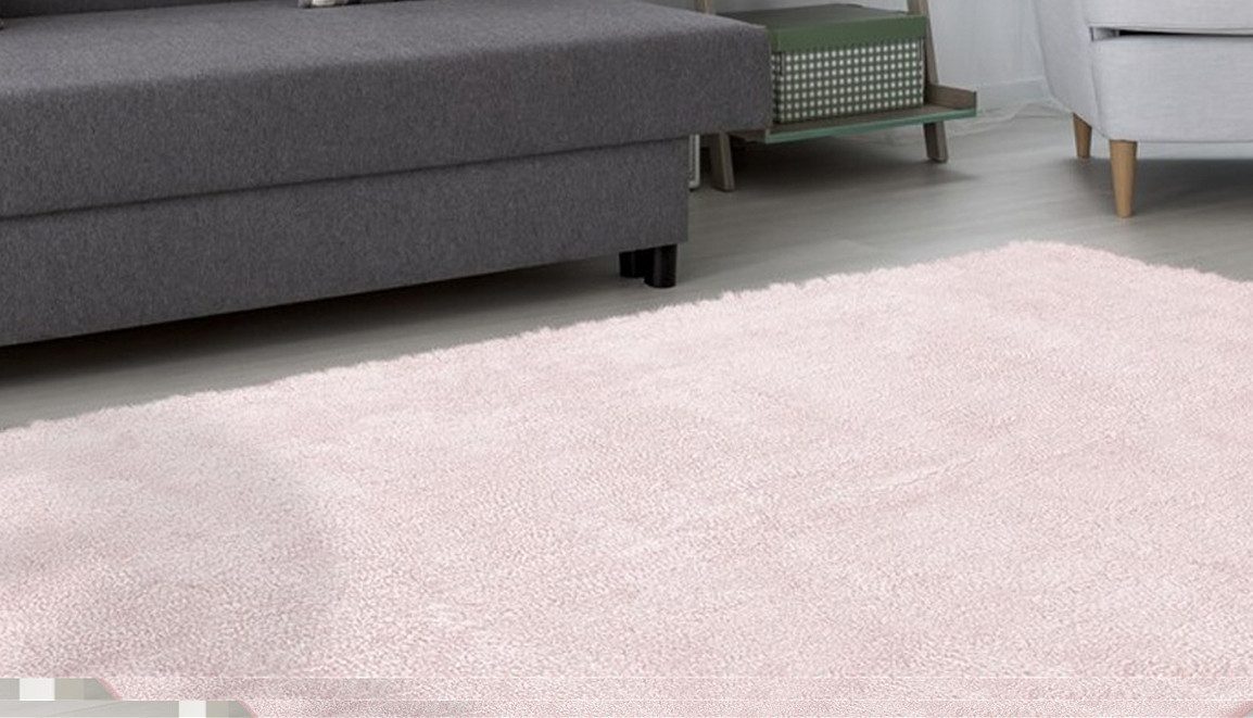 Kayoom Teppich Bali 110, rechteckig, Höhe: 40 mm, flauschig und weich, UNI-Farben, hochflorig, hochwertiges Material