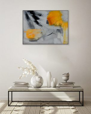 KUNSTLOFT Gemälde Flammende Sehnsucht 102.5x77.5 cm, Leinwandbild 100% HANDGEMALT Wandbild Wohnzimmer