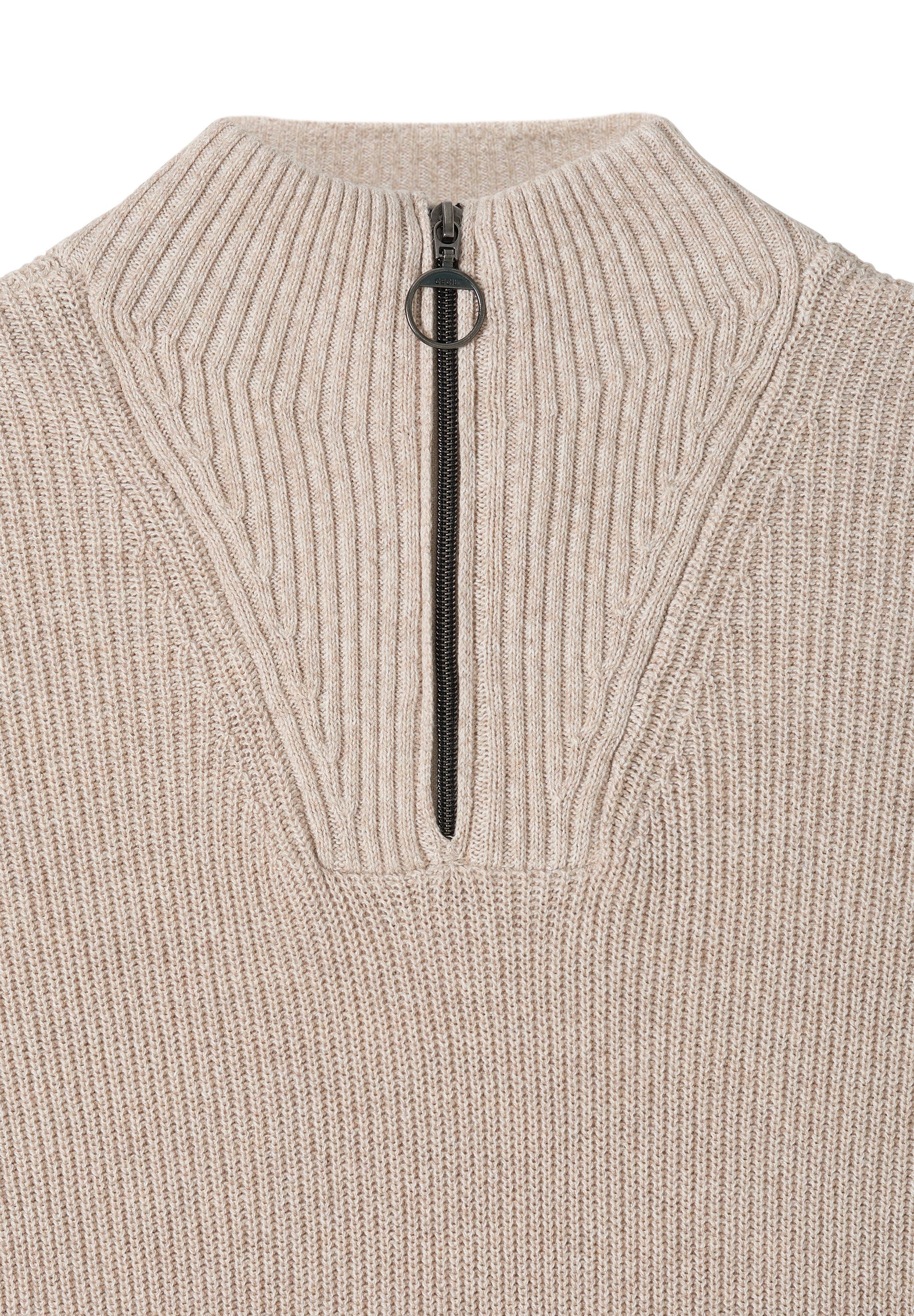 CECIL Strickpullover aus reiner Baumwolle