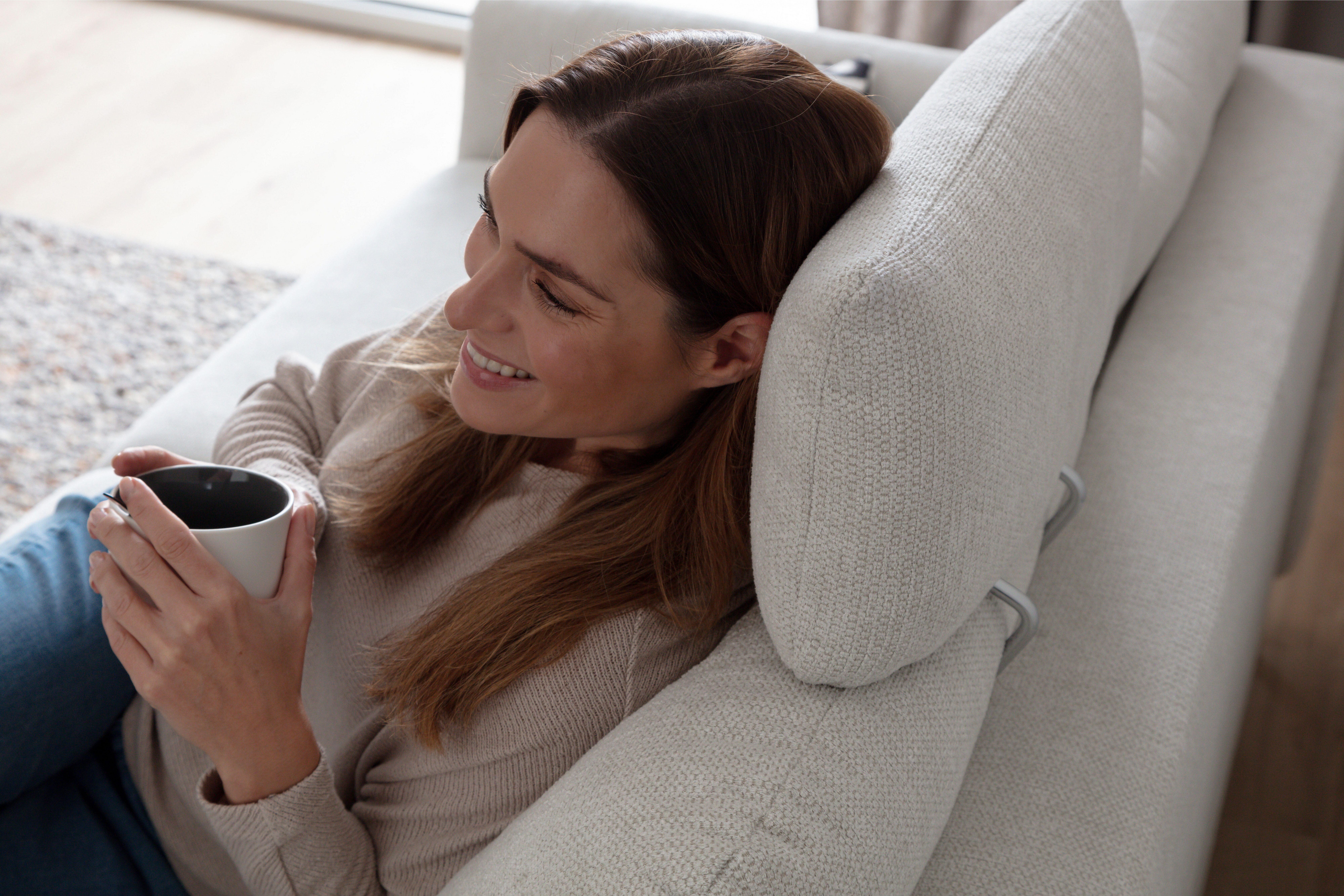 Home affaire Kopfstütze Clevina, variabel einsteckbar, Breite 55 cm, im passenden Bezug zum Schlafsofa Clevina erhältlich