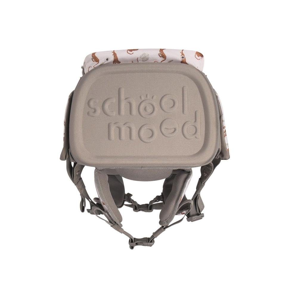 SCHOOL-MOOD® Schulrucksack Champion (Set, 7-tlg., mit Turnbeutel, Etui, Schlamperrolle, Brustbeutel, Brotdose, Patchies), 21 Liter, für Grundschule