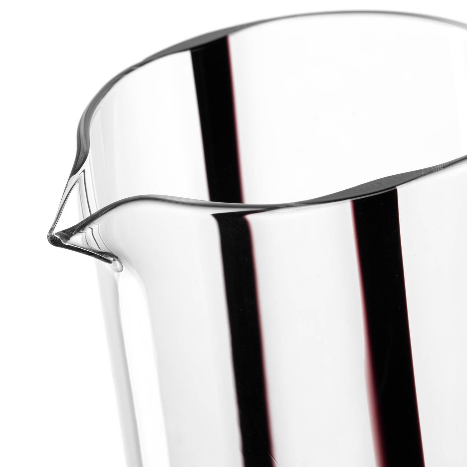 LEONARDO Wasserkrug BANDA NERA, Krug, 1 Liter, (1-tlg), in konischer Form, mit Farbglasstreifen