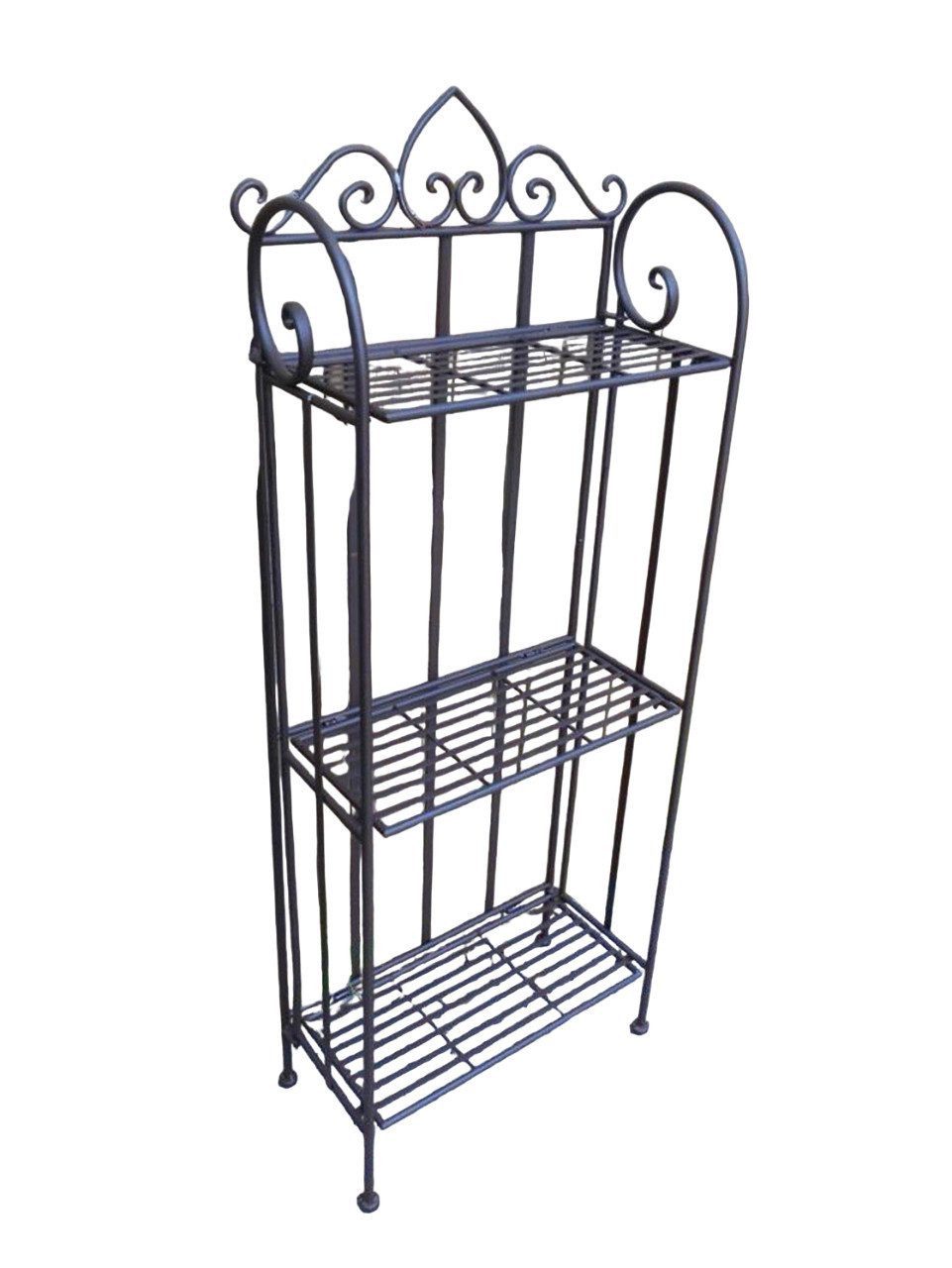 Deko-Impression Wandregal Eisenregal Wandregal Standregal 3 Böden Eisen braun 108 cm, 1-tlg.