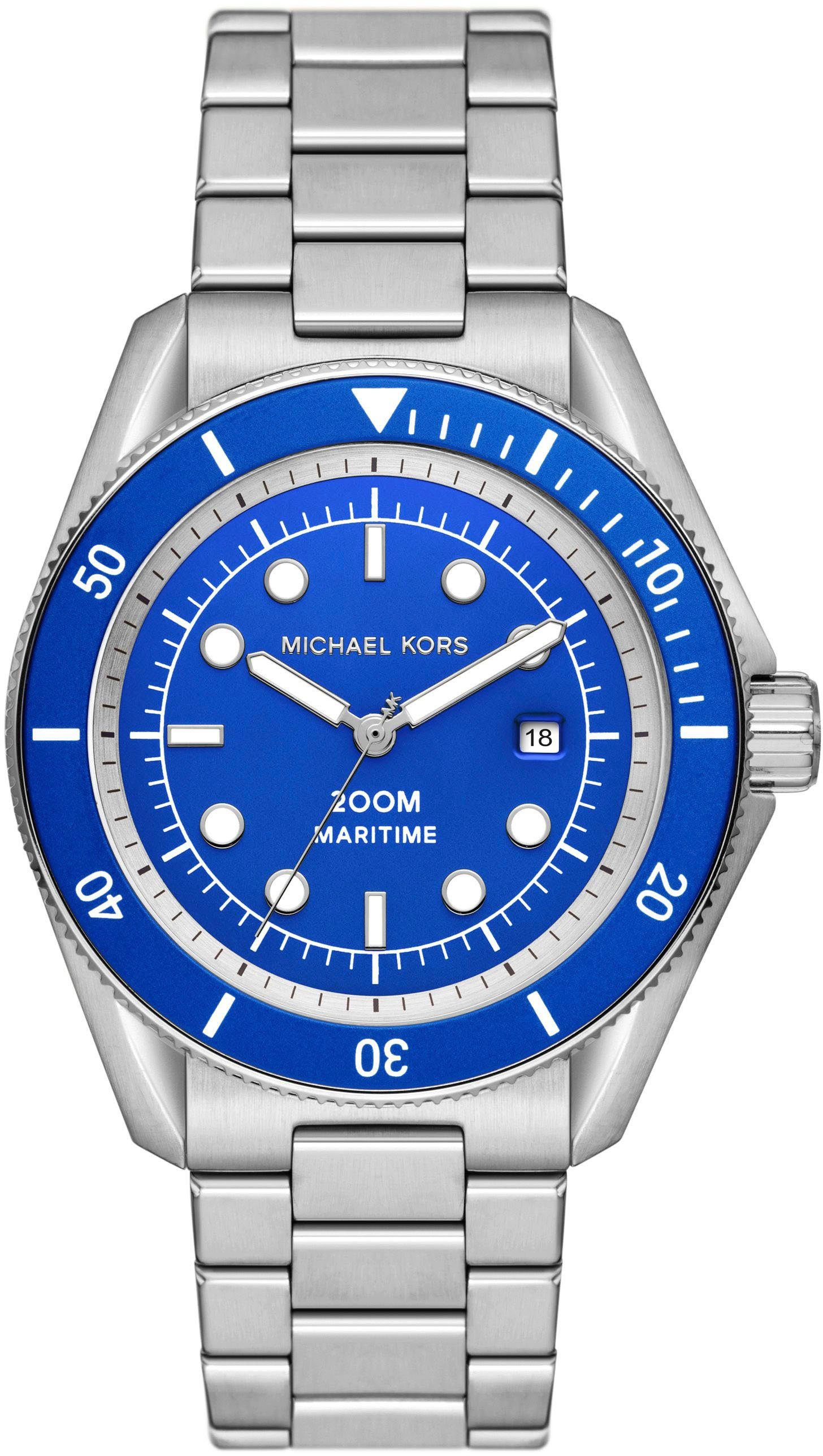 MICHAEL KORS Quarzuhr MARITIME MK9160, Armbanduhr, Damenuhr, Herrenuhr, Edelstahlarmband, analog