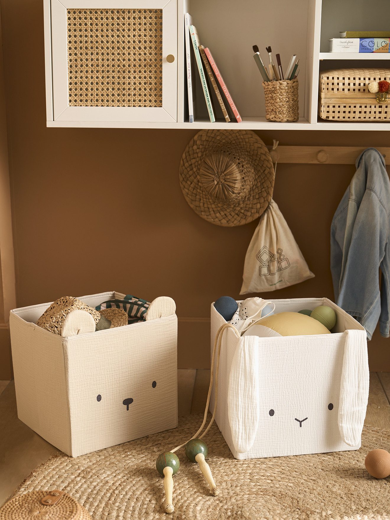 vertbaudet Aufbewahrungsbox 2er-Set Kinderzimmer Aufbewahrungsboxen günstig online kaufen