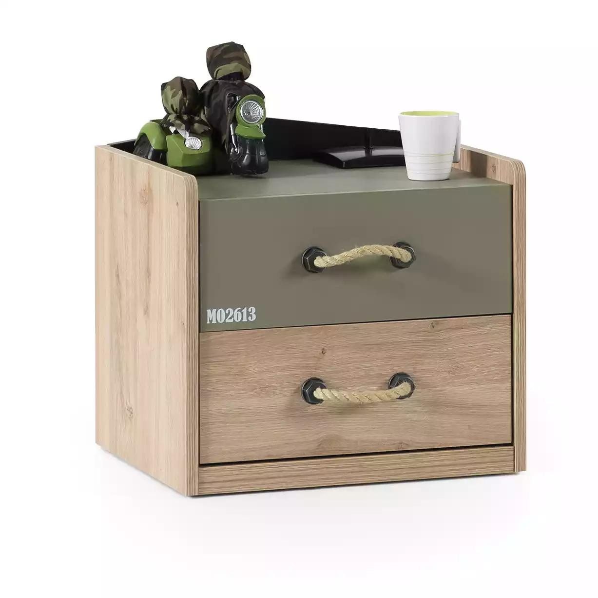 Xlmoebel Jugendzimmer-Set Kinderbett in Grün aus hochwertigem Holz mit modernem Design, (4-tlg., Bett), Hergestellt in Europa