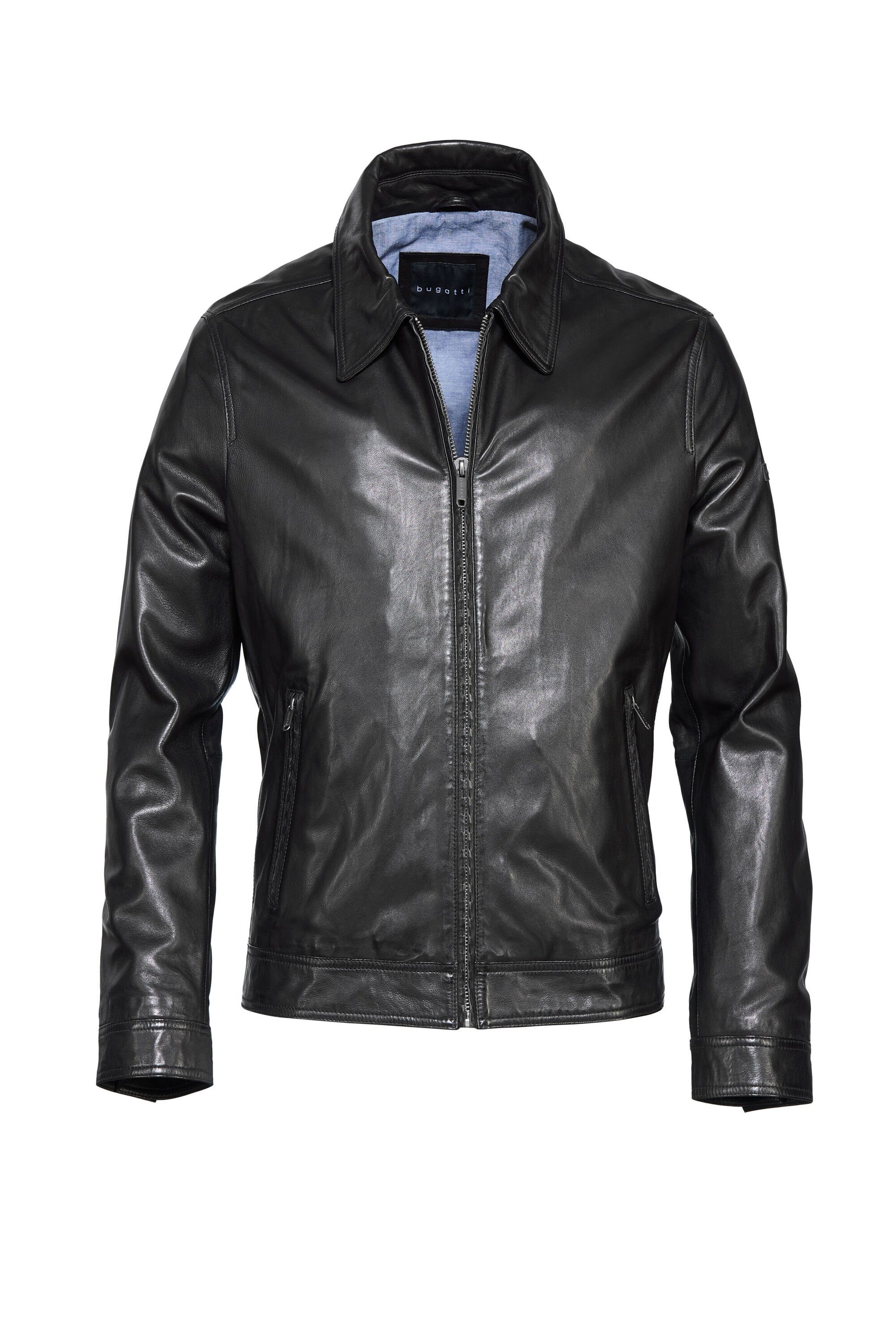 bugatti Lederjacke BULUCIANO (1-St) bequeme Passform günstig online kaufen