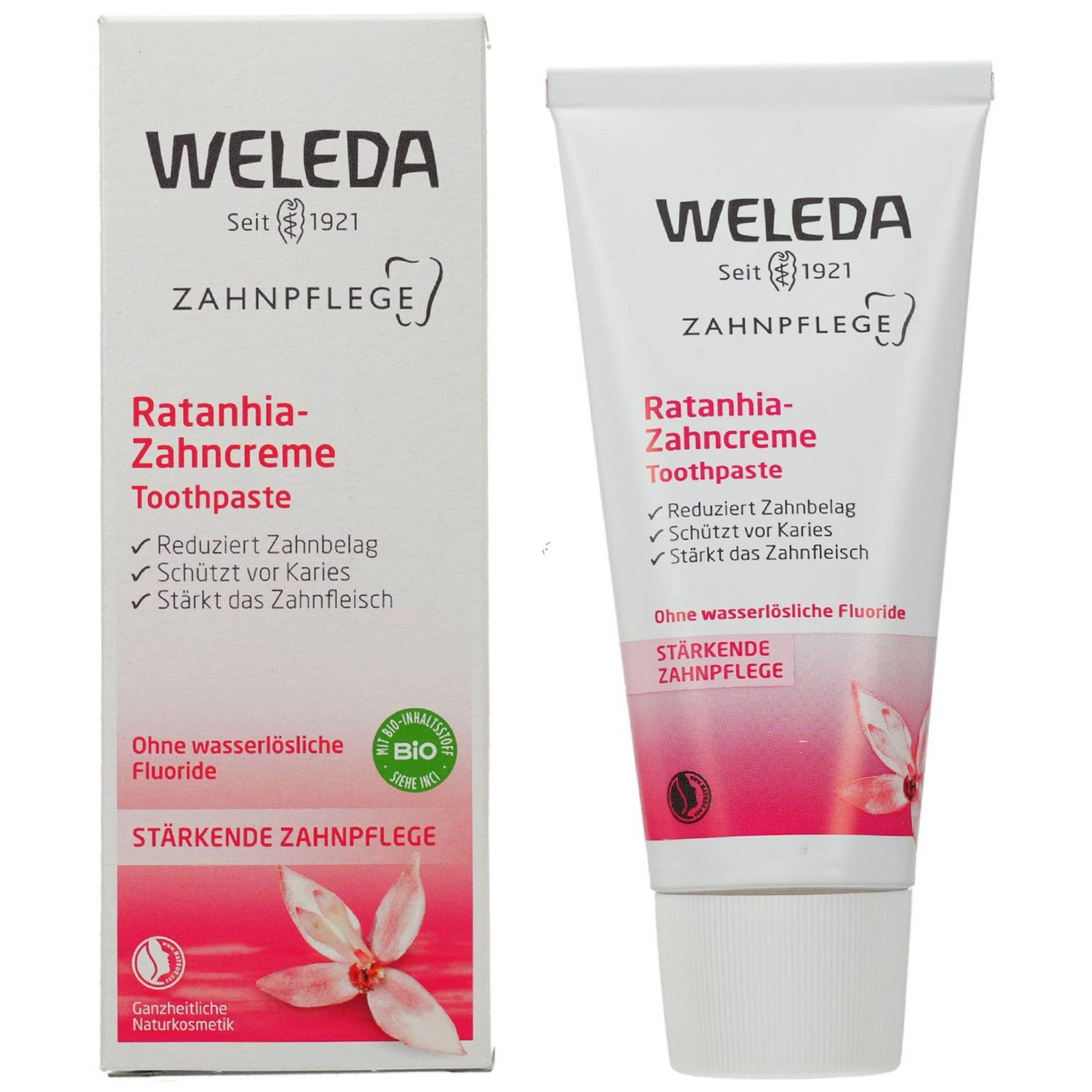 WELEDA Zahnpasta WELEDA Ratanhia Zahncreme 75ml PZN 00506550