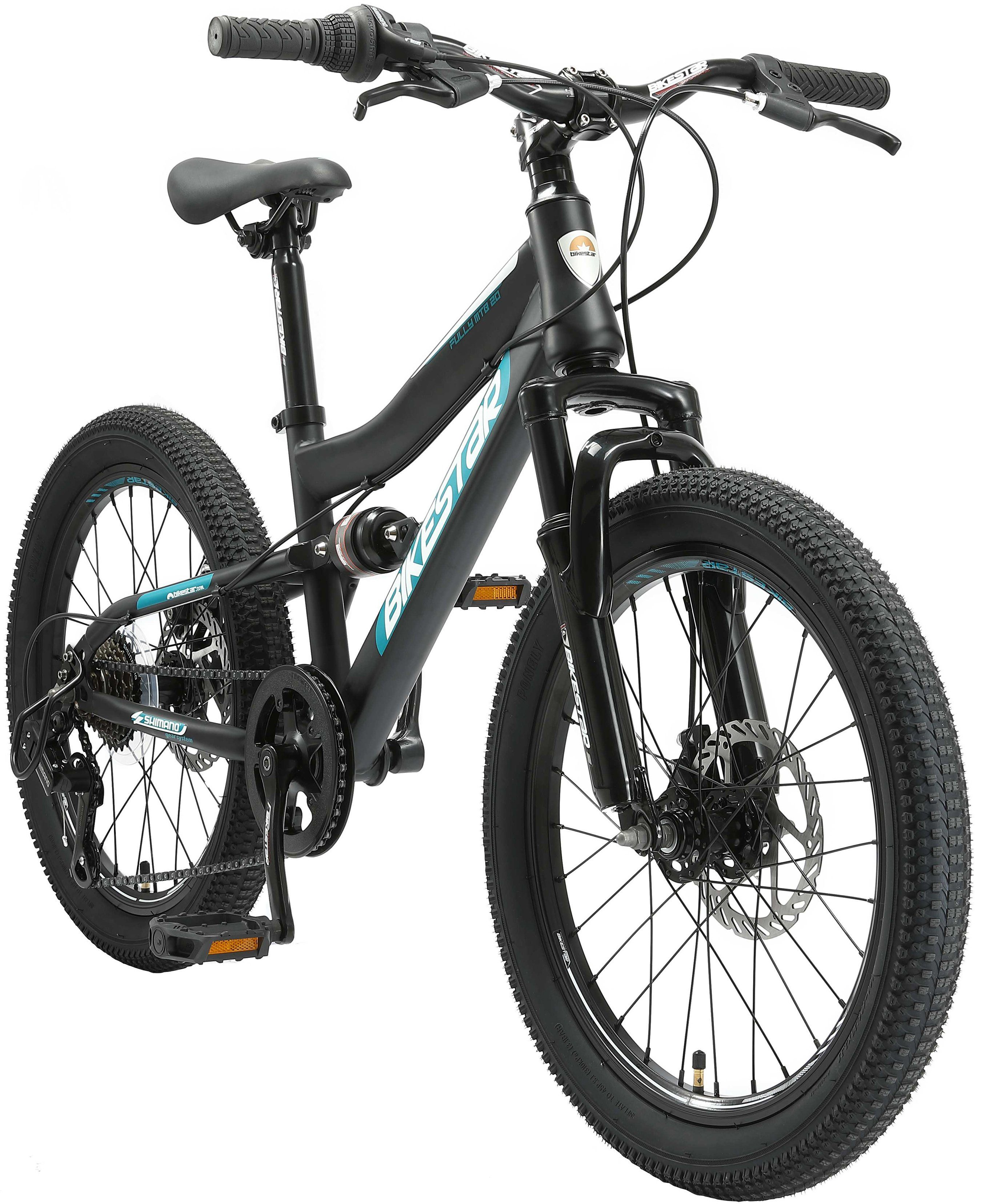 Bikestar Jugendfahrrad, 7 Gang Shimano RD-TY21 Schaltwerk, Kettenschaltung