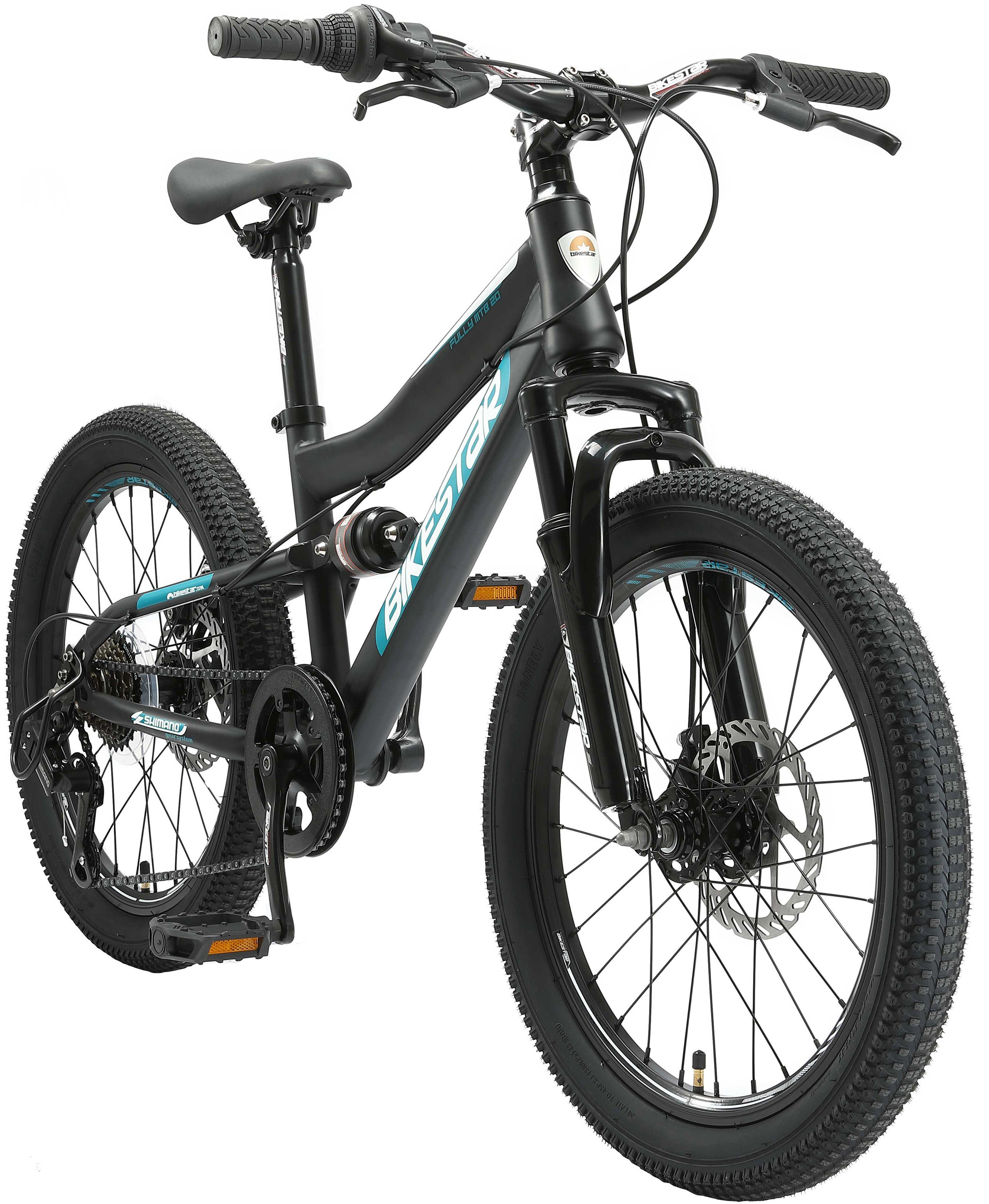 Bikestar Kinderfahrrad, Gang 7 Kettenschaltung Shimano RD-TY21 Schaltwerk,