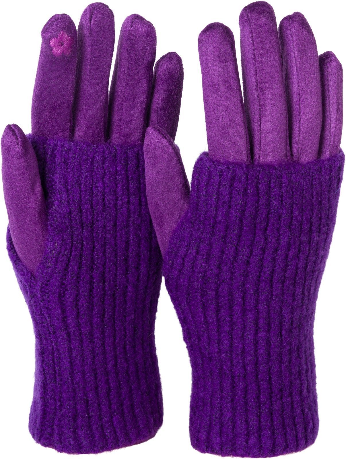 styleBREAKER Strickhandschuhe Touchscreen Stoff Handschuhe mit günstig online kaufen