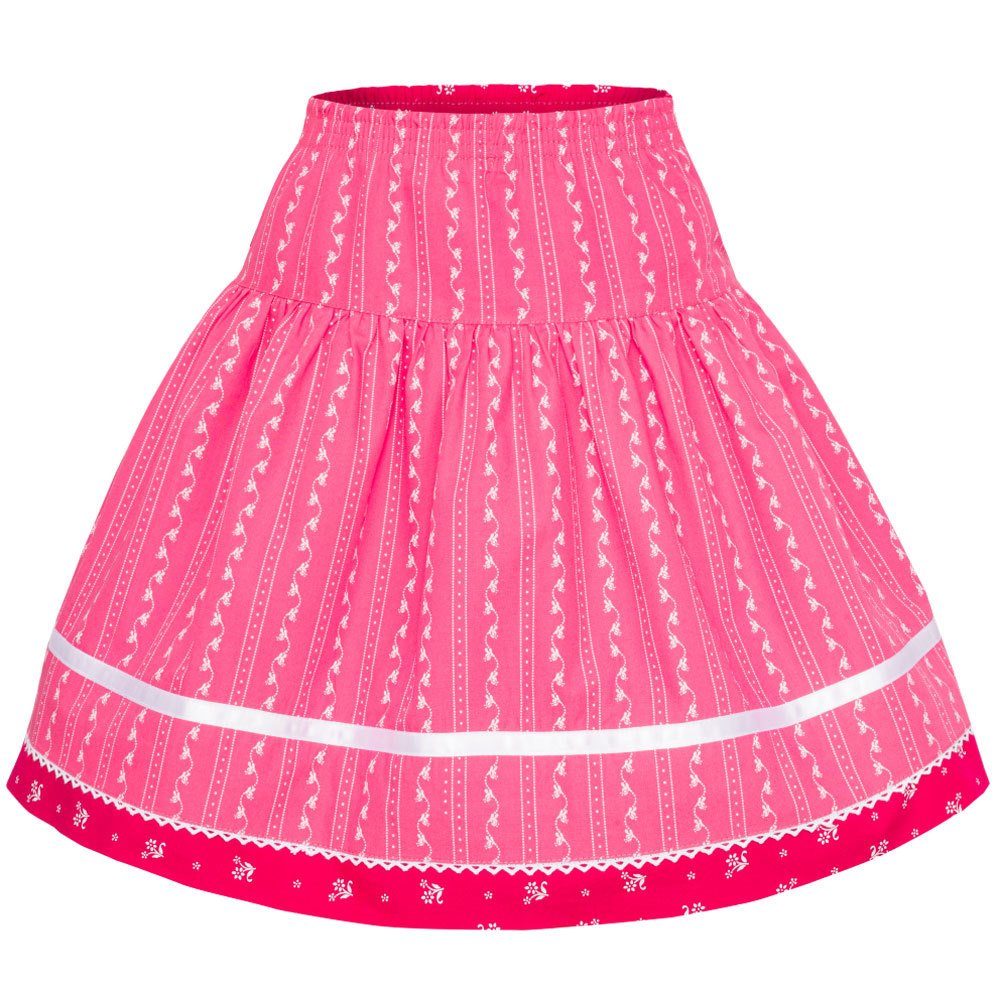 Pink Mädchen Isar-Trachten Wenderock 60808, Trachtenrock Rosa 'Lisa'