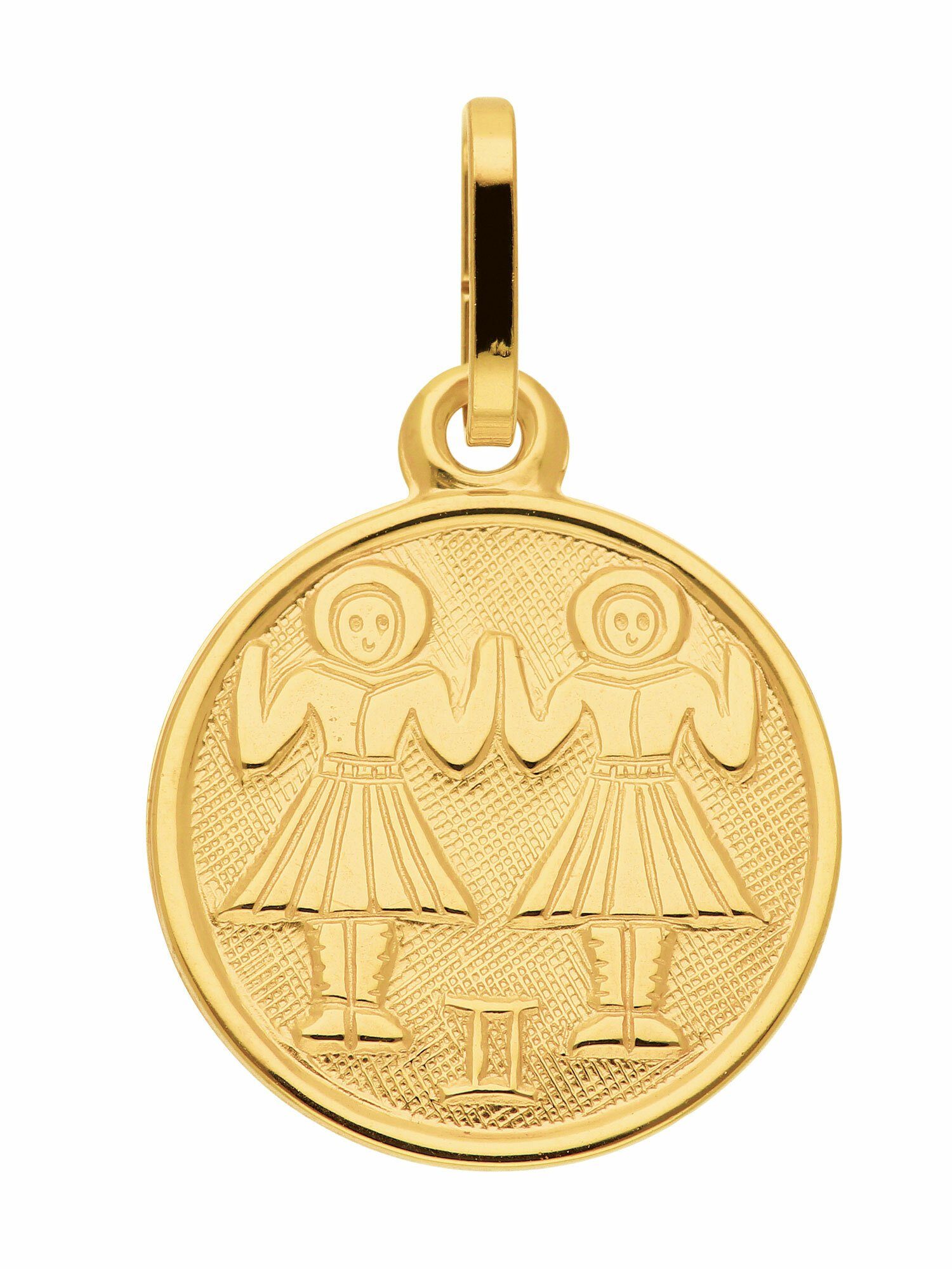 Sternzeichen Herren & Zwilling Goldschmuck Adelia´s Gold Kettenanhänger 333 mm, für 11,8 Damen Anhänger Ø
