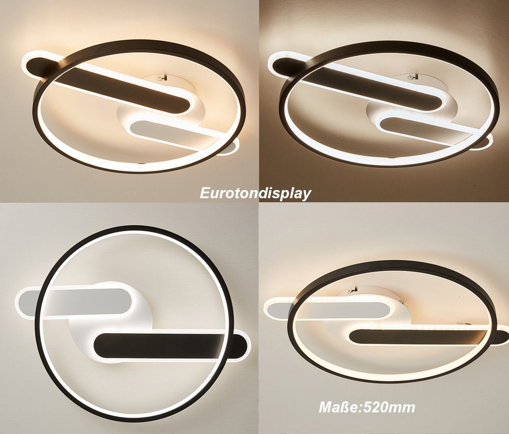 Euroton LED Deckenleuchte LED Deckenleuchte Fernbedienung Lichtfarbe einstellbar dimmbar Lampe, LED fest integriert, Deckenleuchte mit Fernbedienung Helligkeit: – Bild 5 von 5