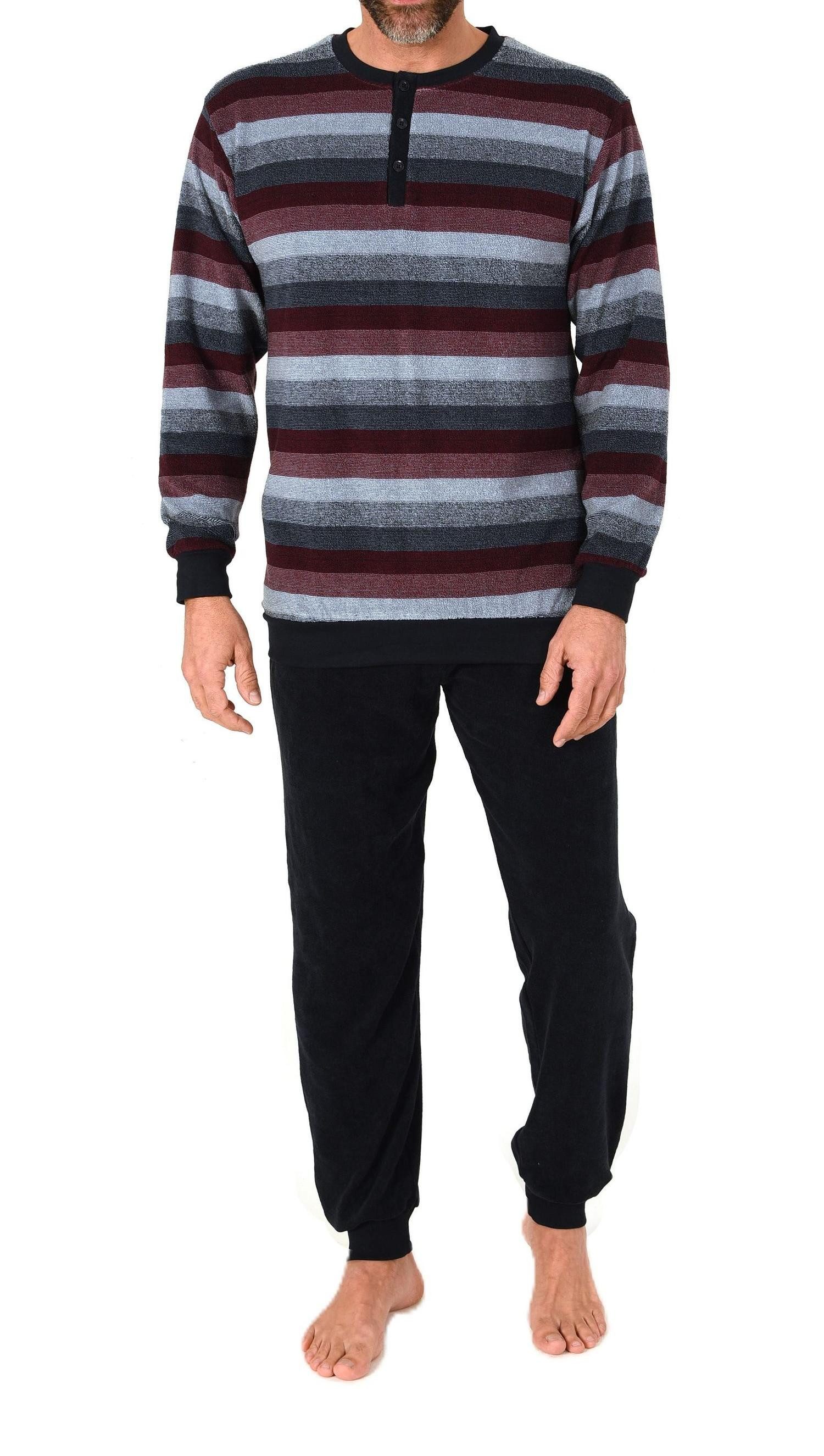 Normann Pyjama Herren Schlafanzug Pyjama lang in Frottee Qualität– auch in günstig online kaufen