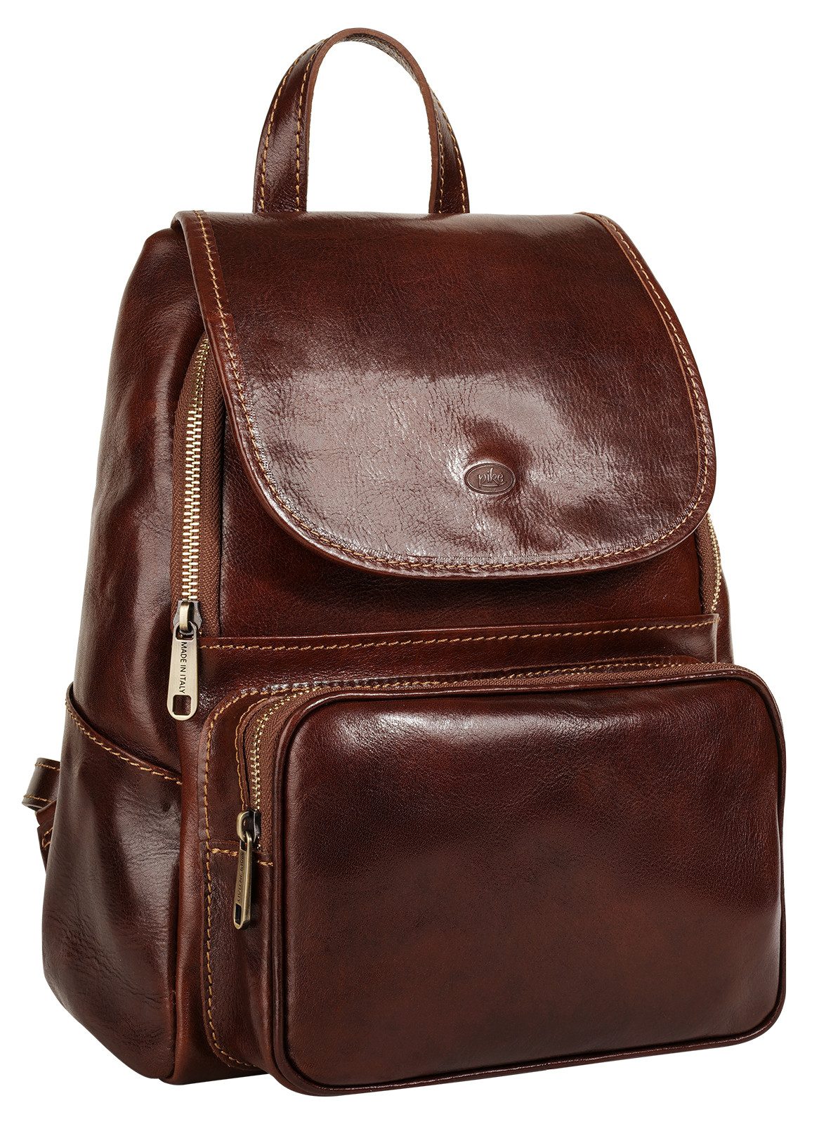 Piké Cityrucksack, echt Leder, Made in Italy günstig online kaufen